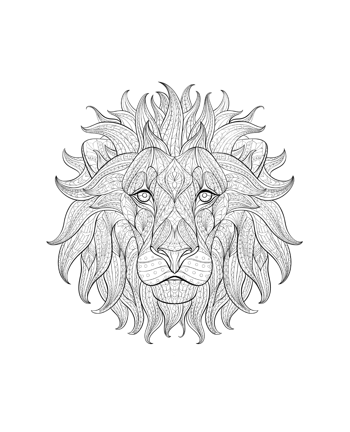  A cabeça de um leão 