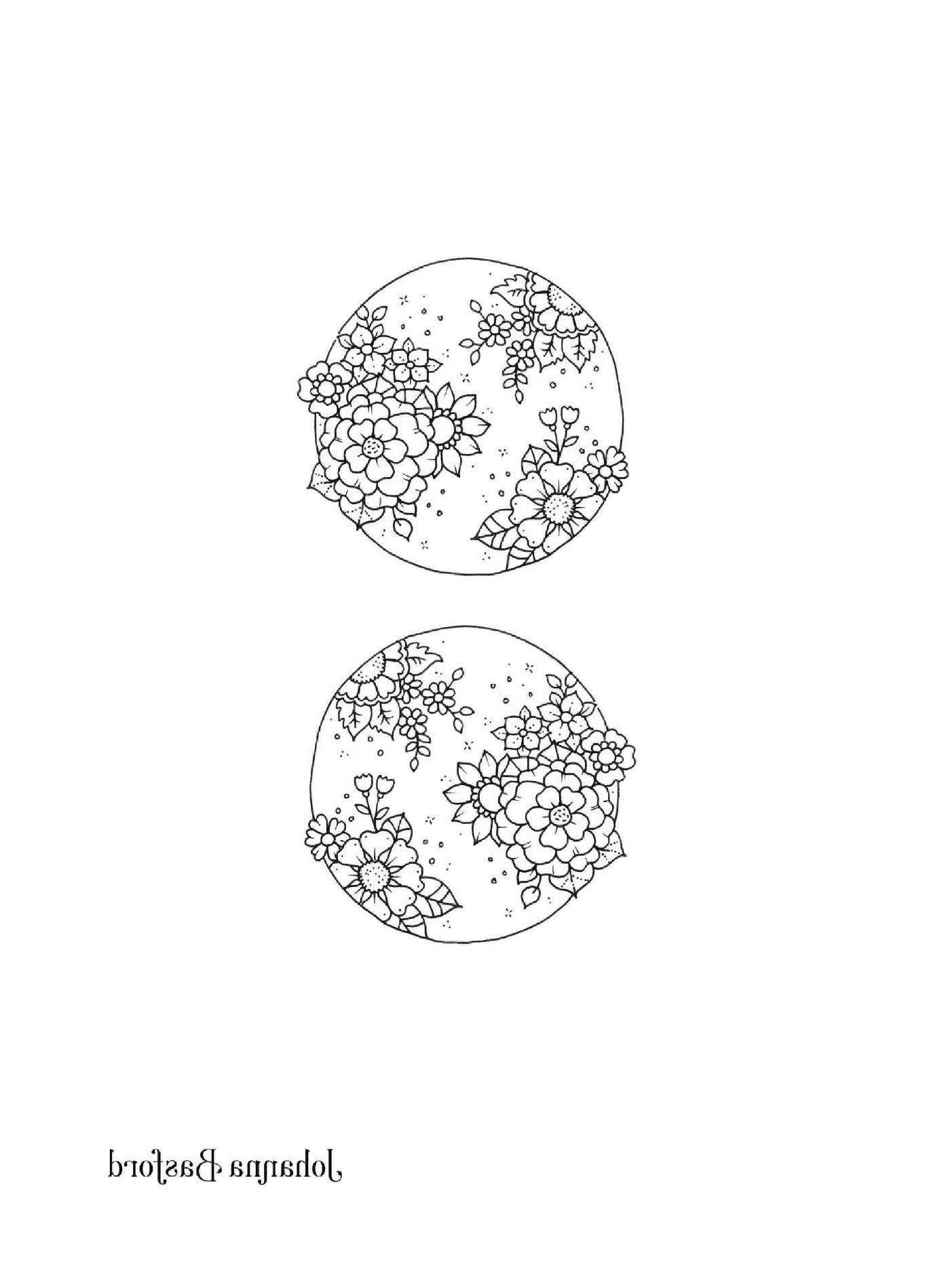 Dois desenhos em preto e branco de um globo 