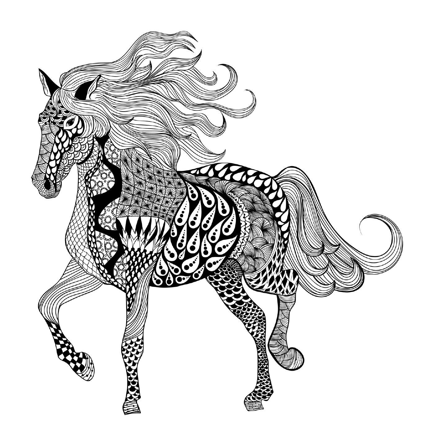  एक घोड़ा 