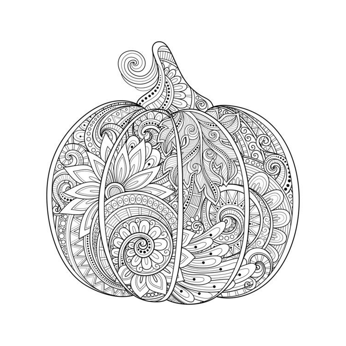  Pumpkin com desenhos 