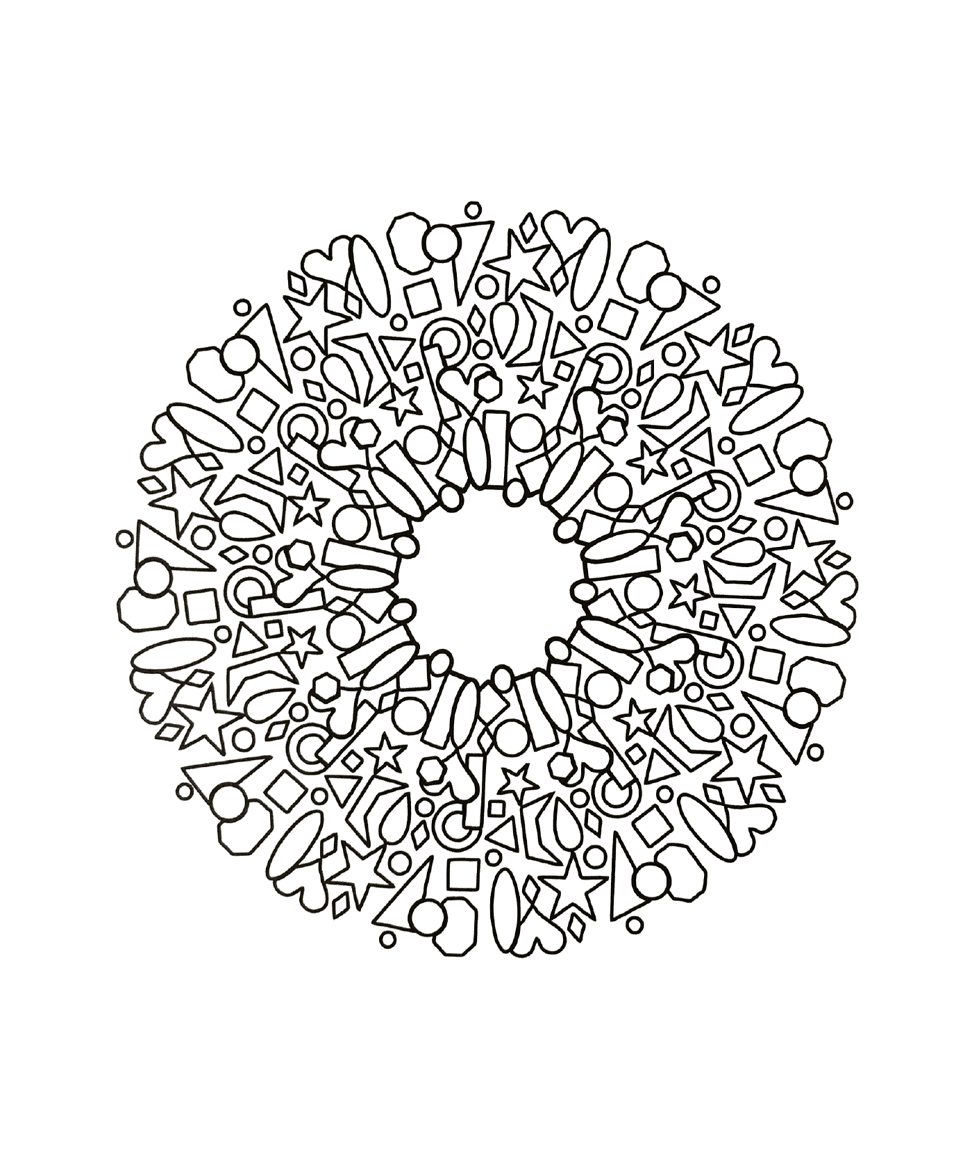  Modelo circular de várias formas 
