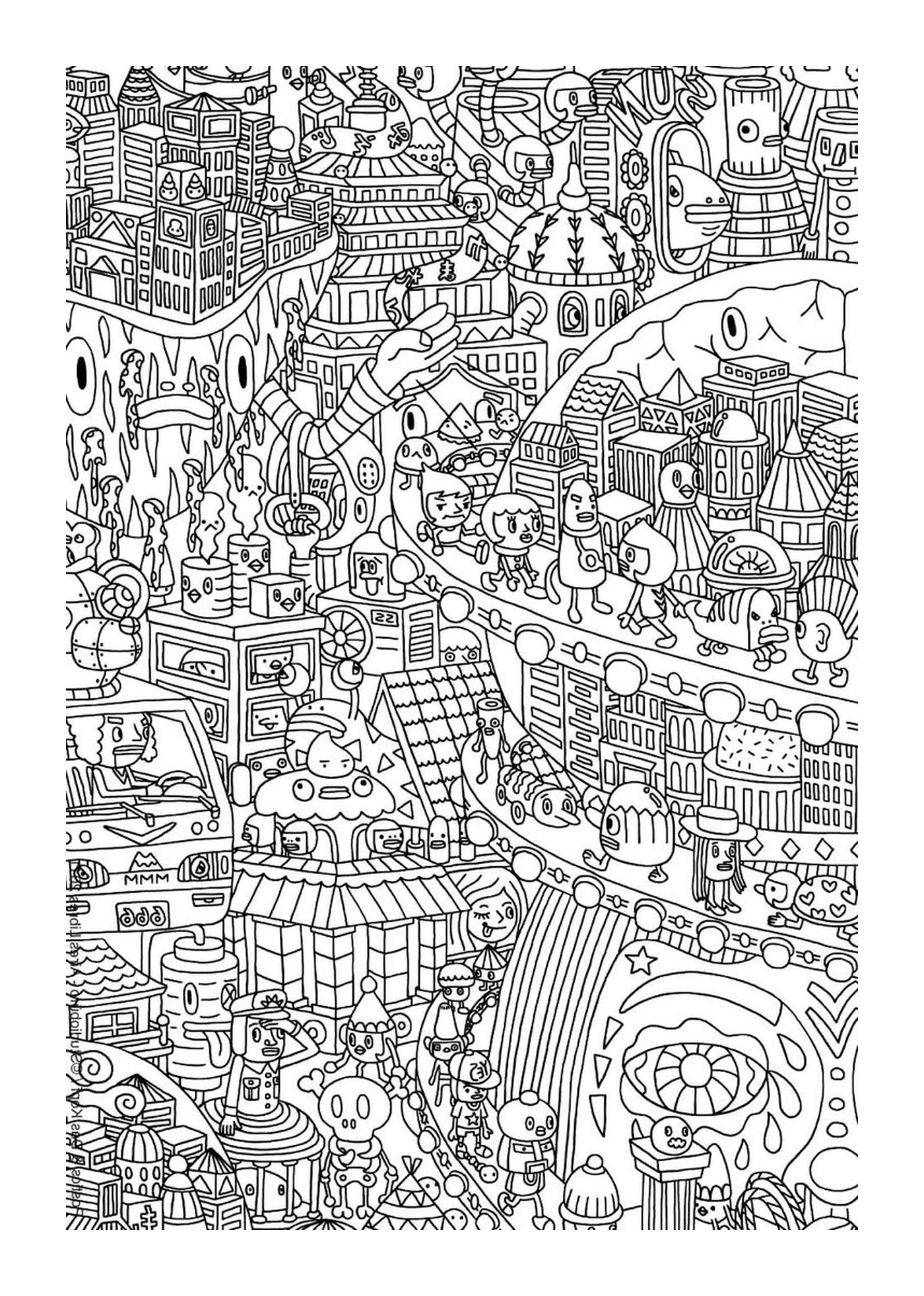  Desenho de uma cidade 