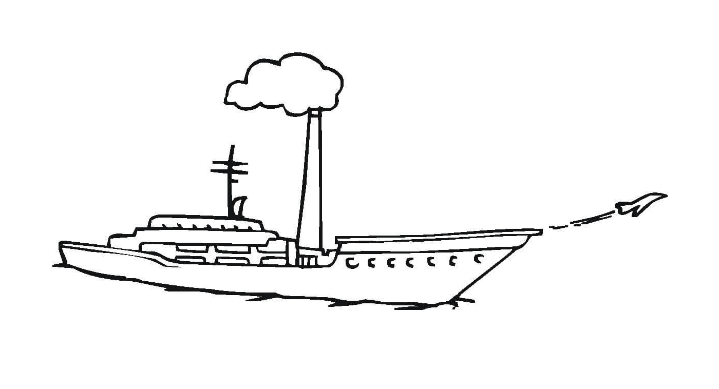  Um barco com fumaça escapando dele 