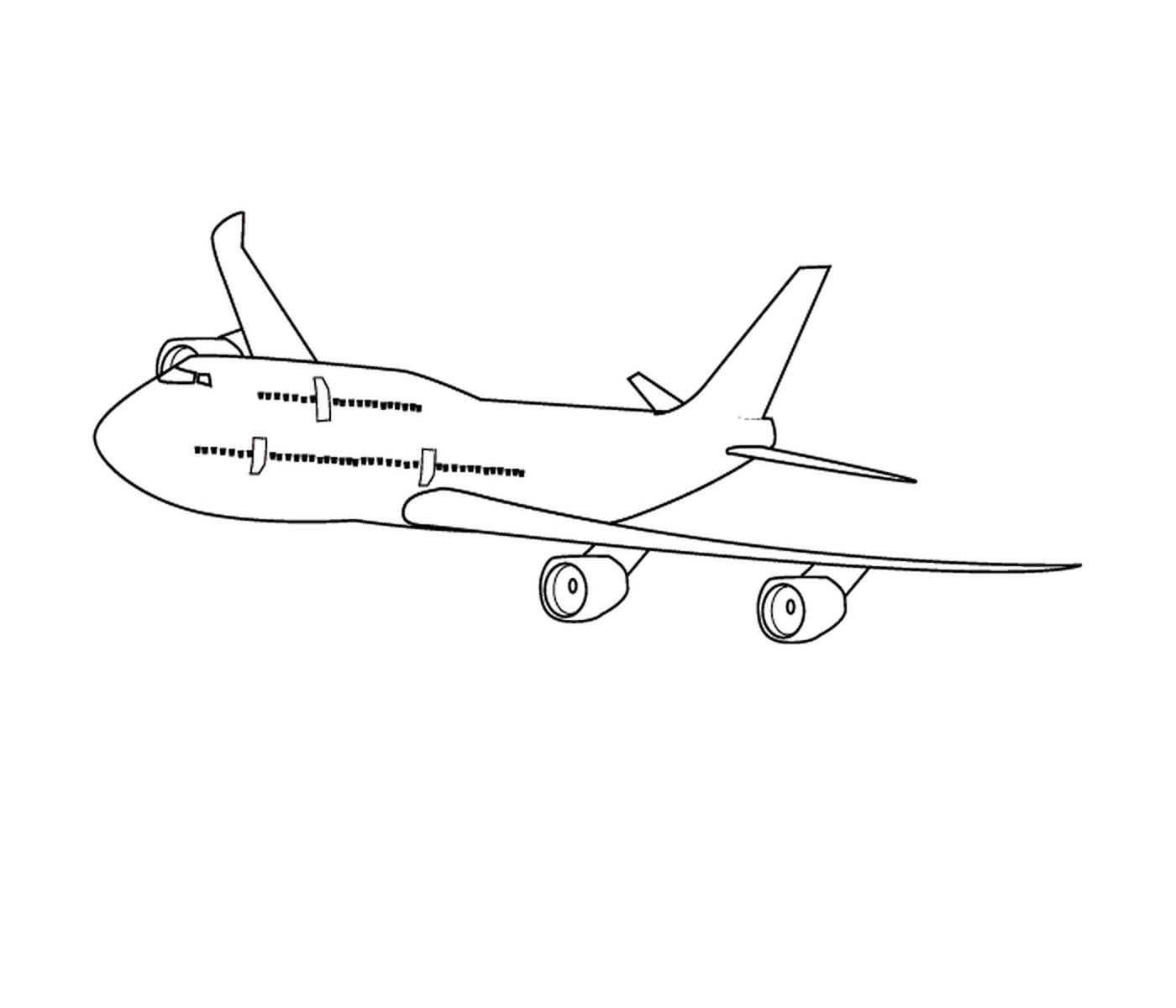  Um avião que é desenhado 