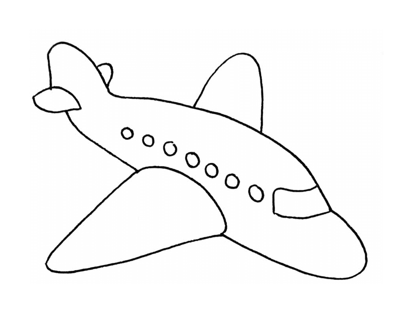  Um avião que é desenhado 