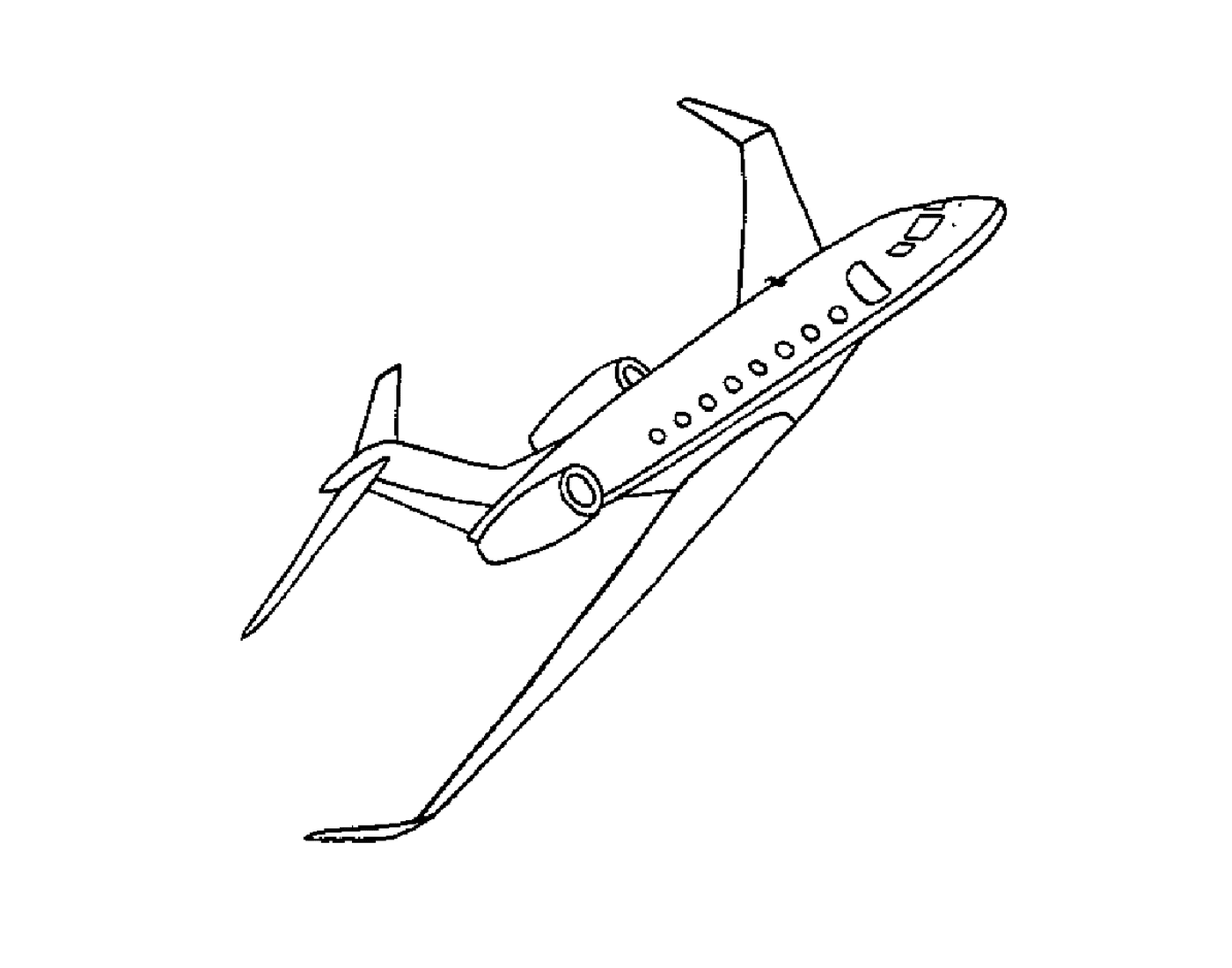  Um avião voando 