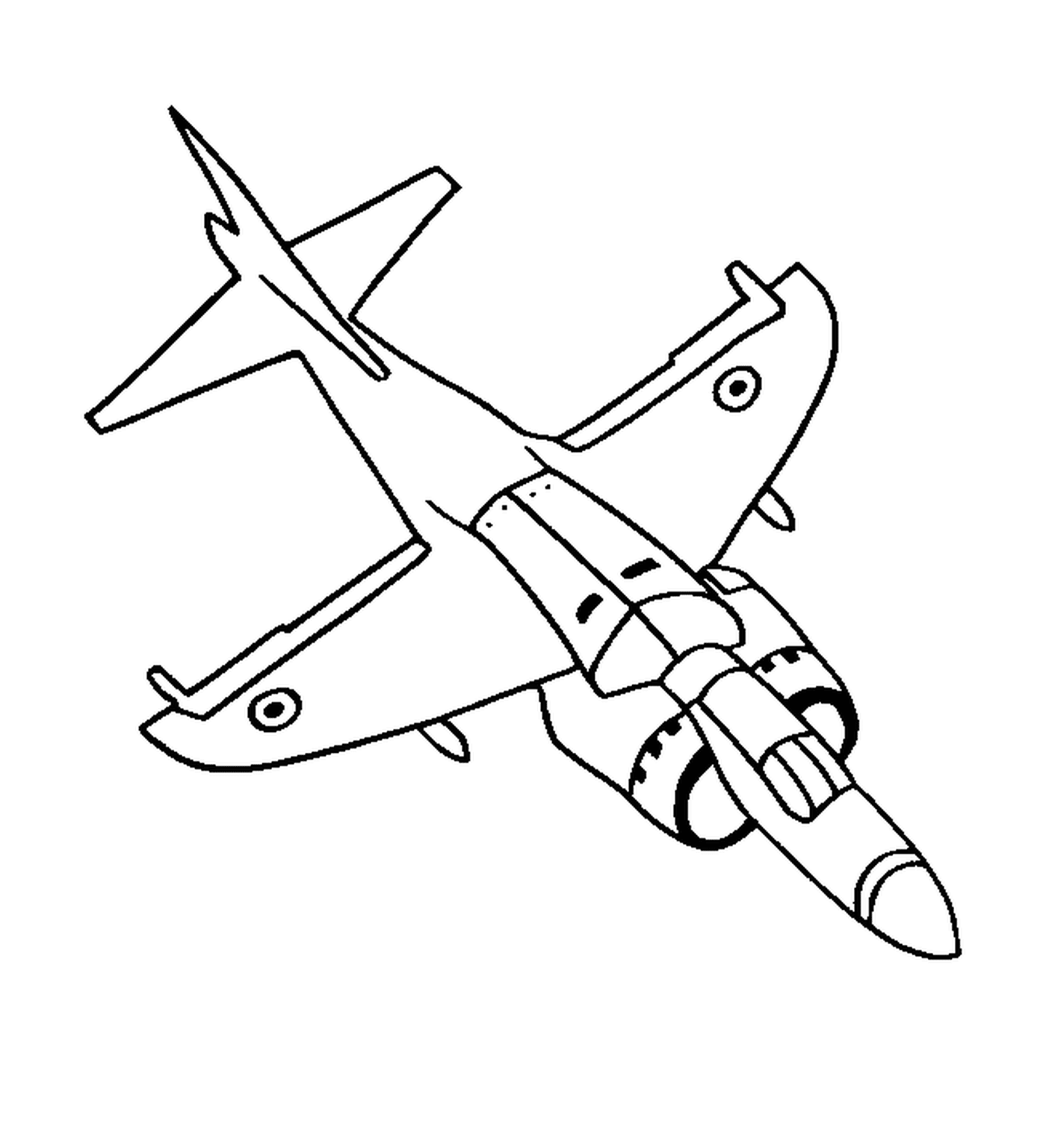  Um avião de combate 