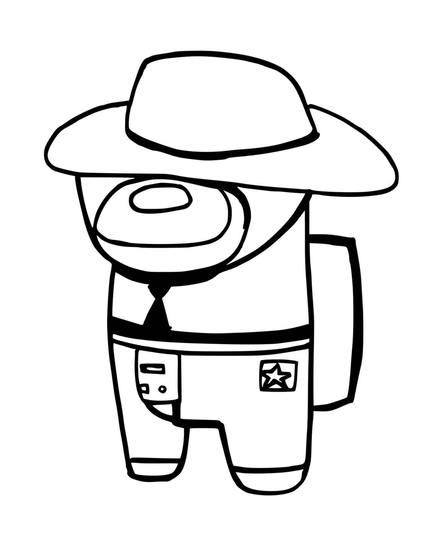  homem vestindo um chapéu de cowboy 