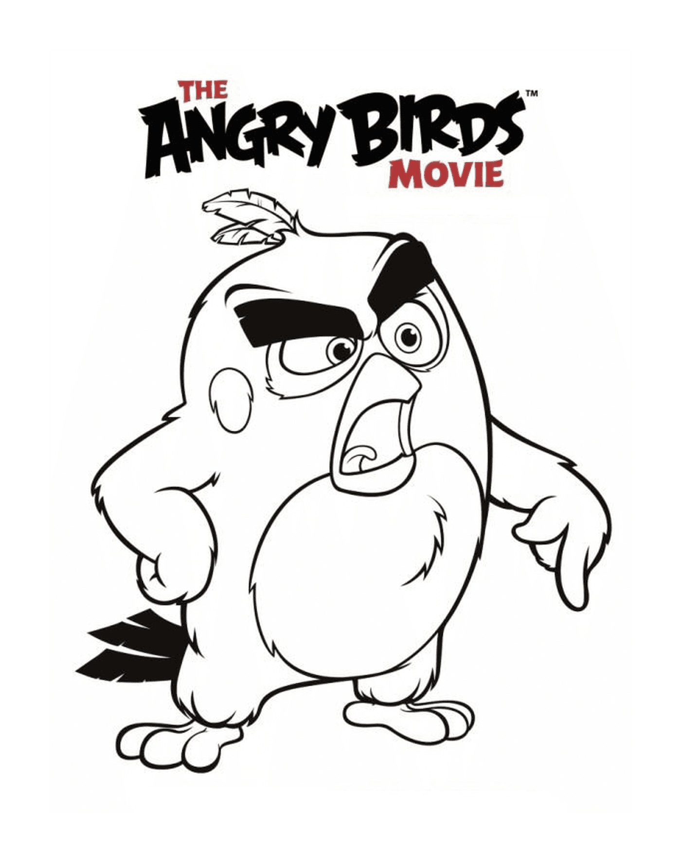  Angry Birds o filme - Vermelho irritado 