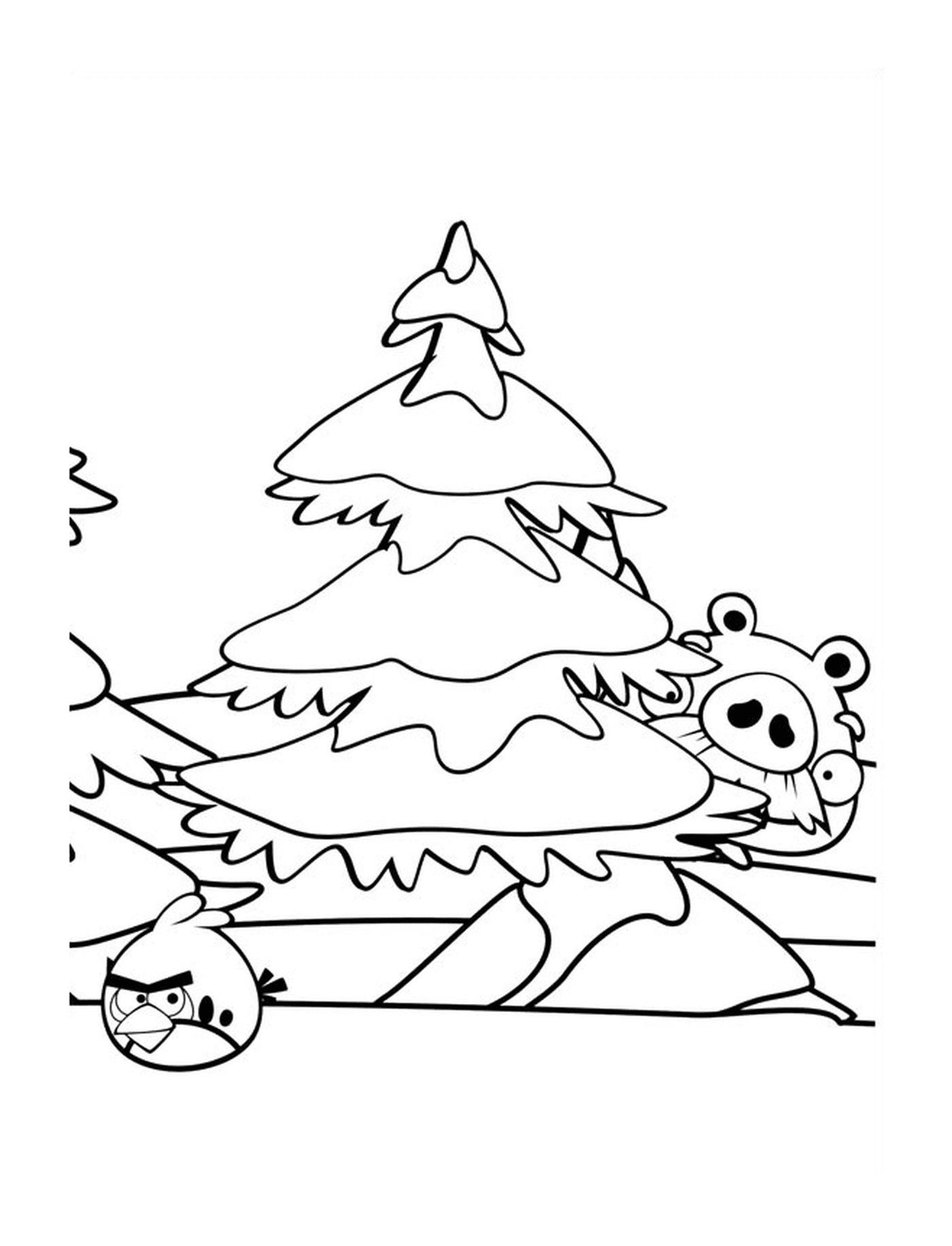  Angry Birds Árvore de Natal 