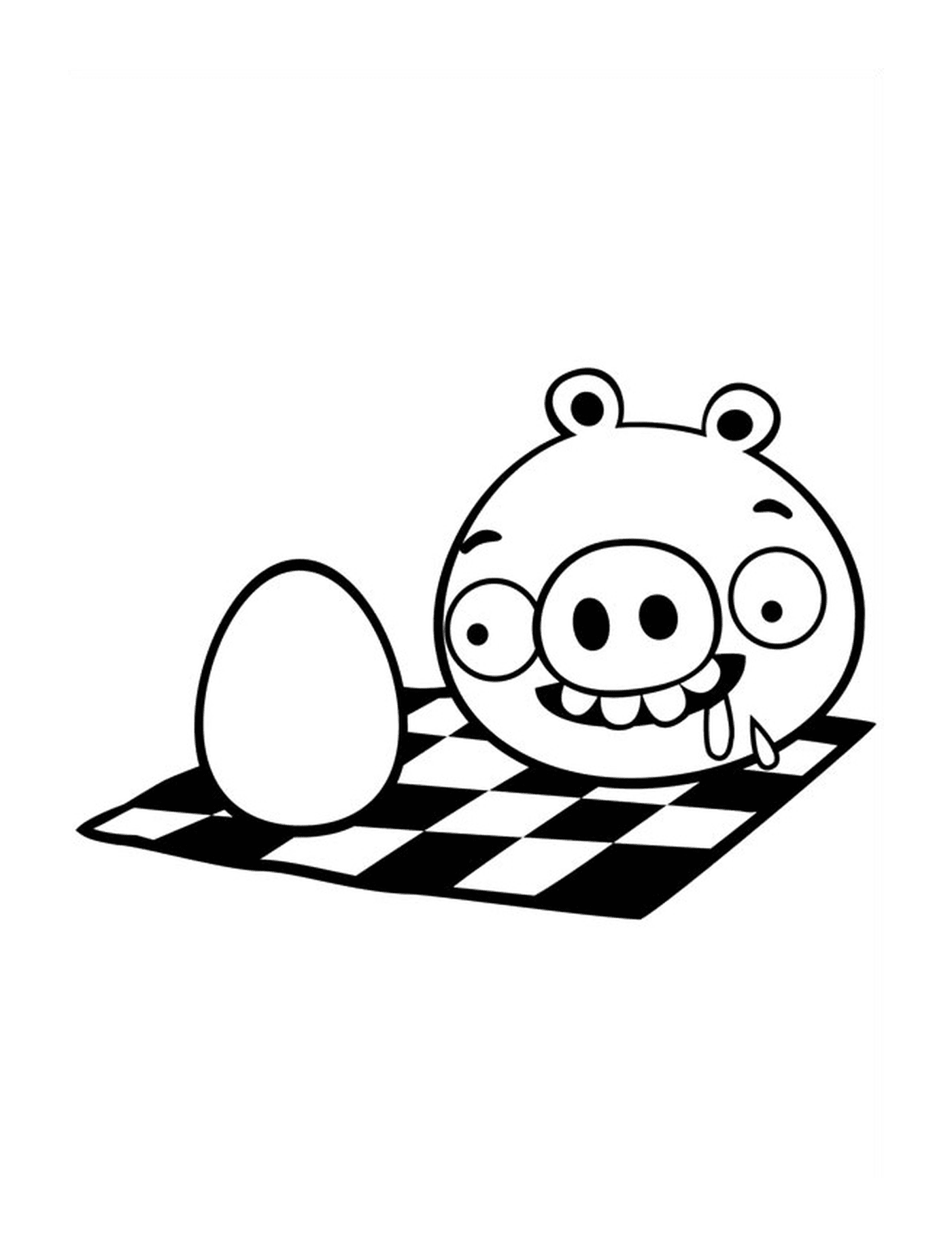  Angry Birds porco quer comer ovo 
