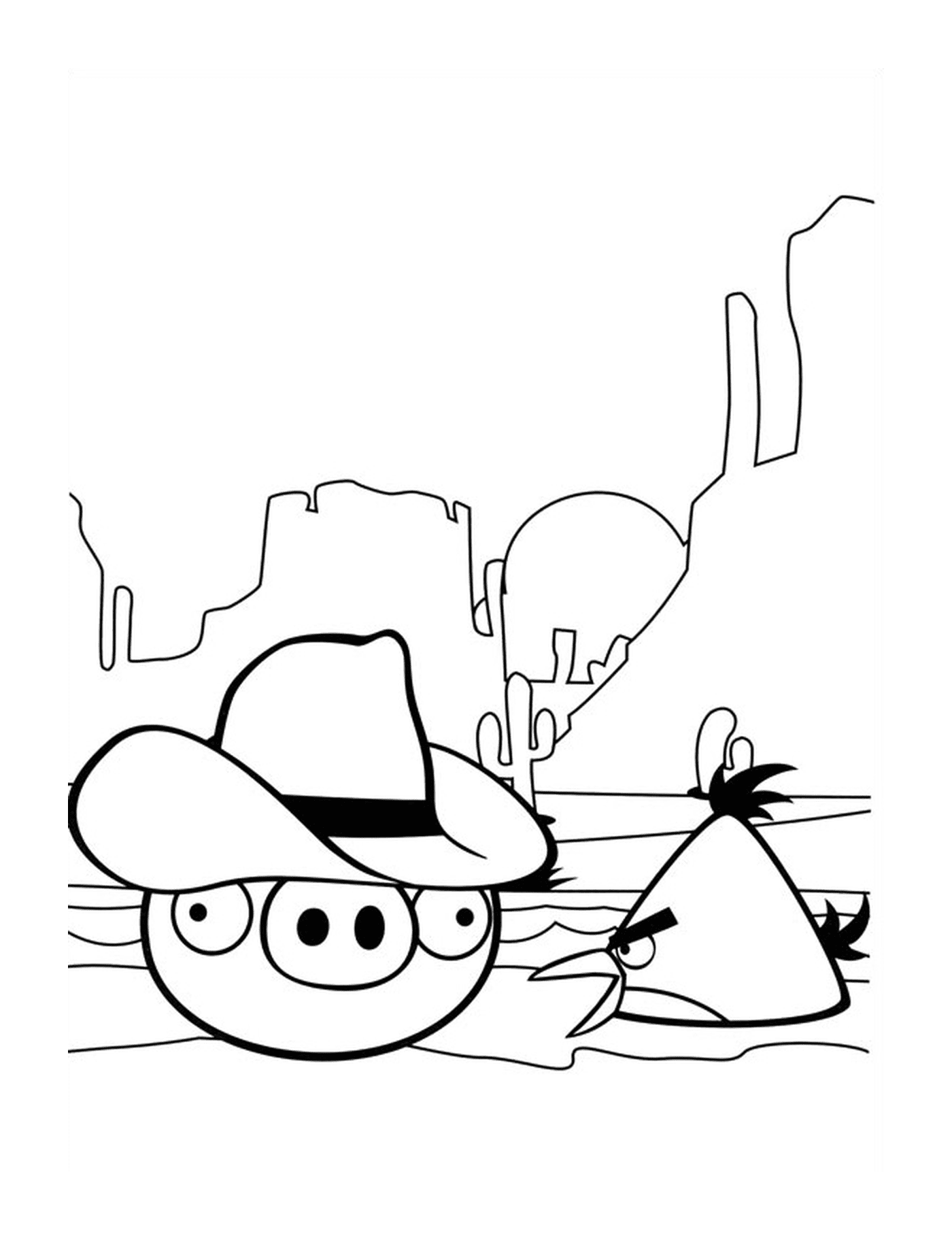  Angry Birds Western, dois cowboys 