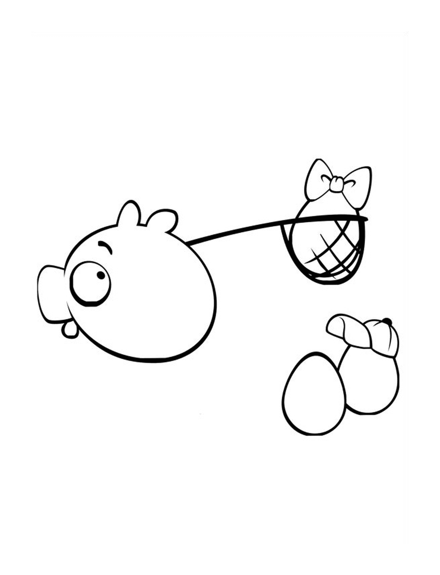  Angry Birds porco com ovo na rede 