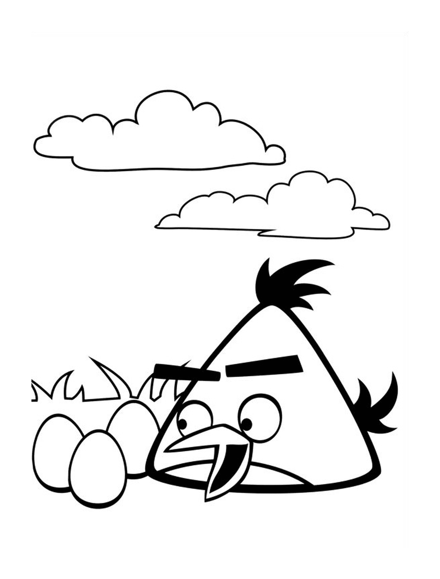  Angry Birds encontra três ovos pequenos 