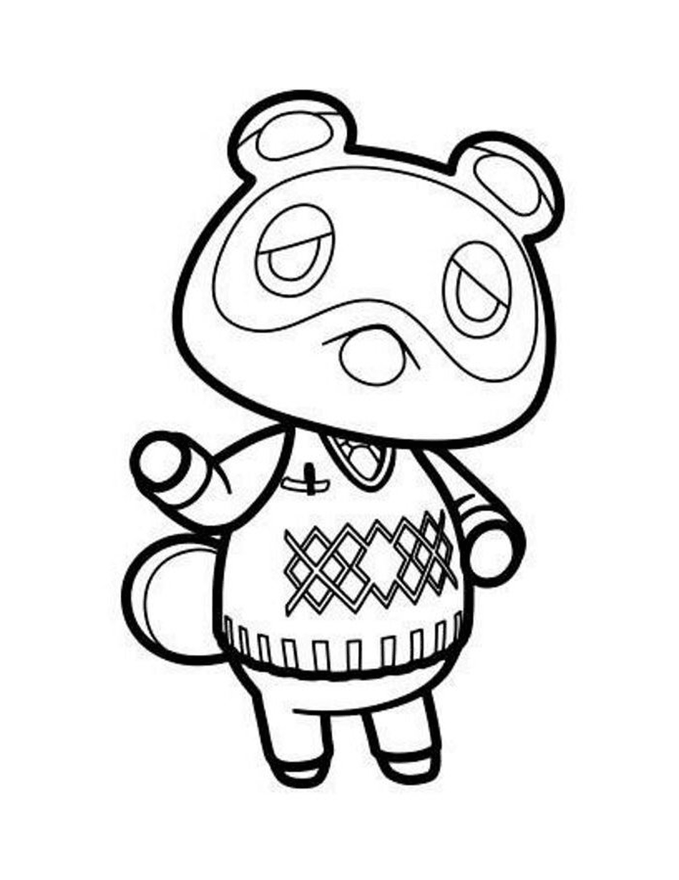  Tom Nook de Animal Crossing, animal com um suéter 