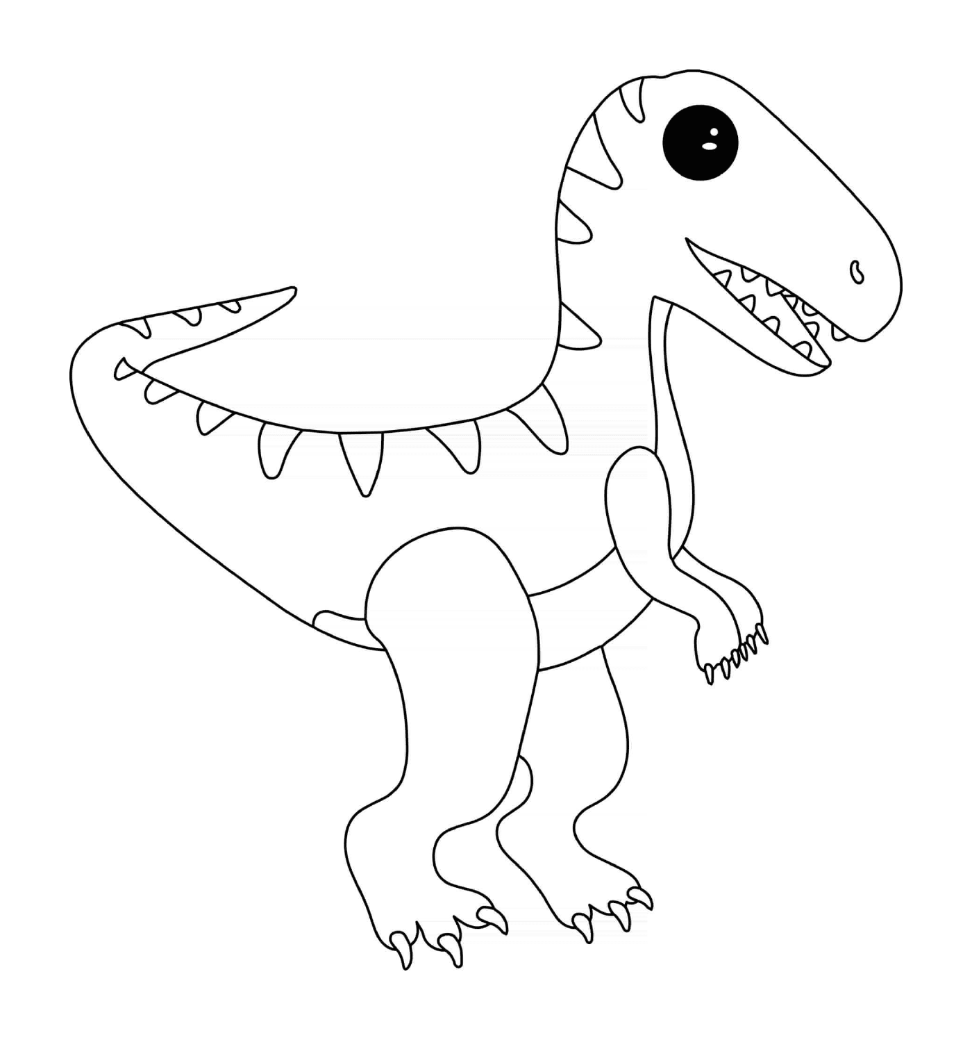  Pequeno dinossauro Velociraptor 