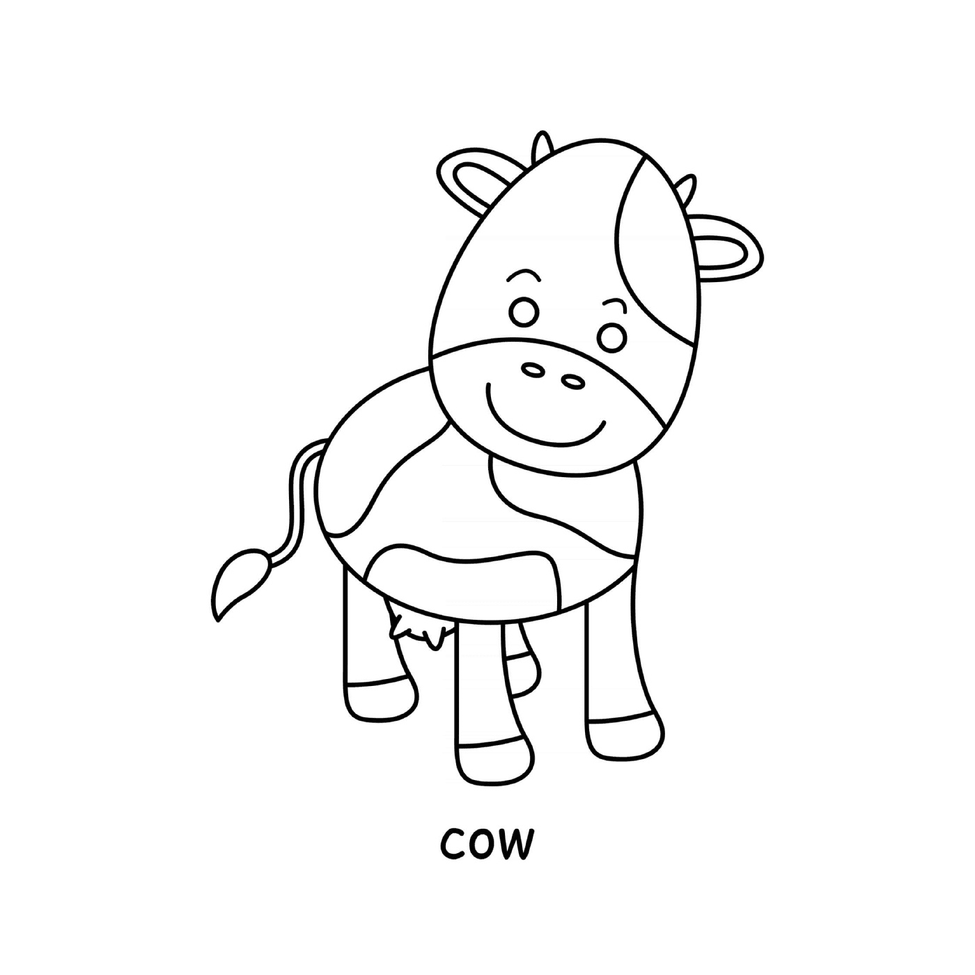  animal de vaca bonito da fazenda 