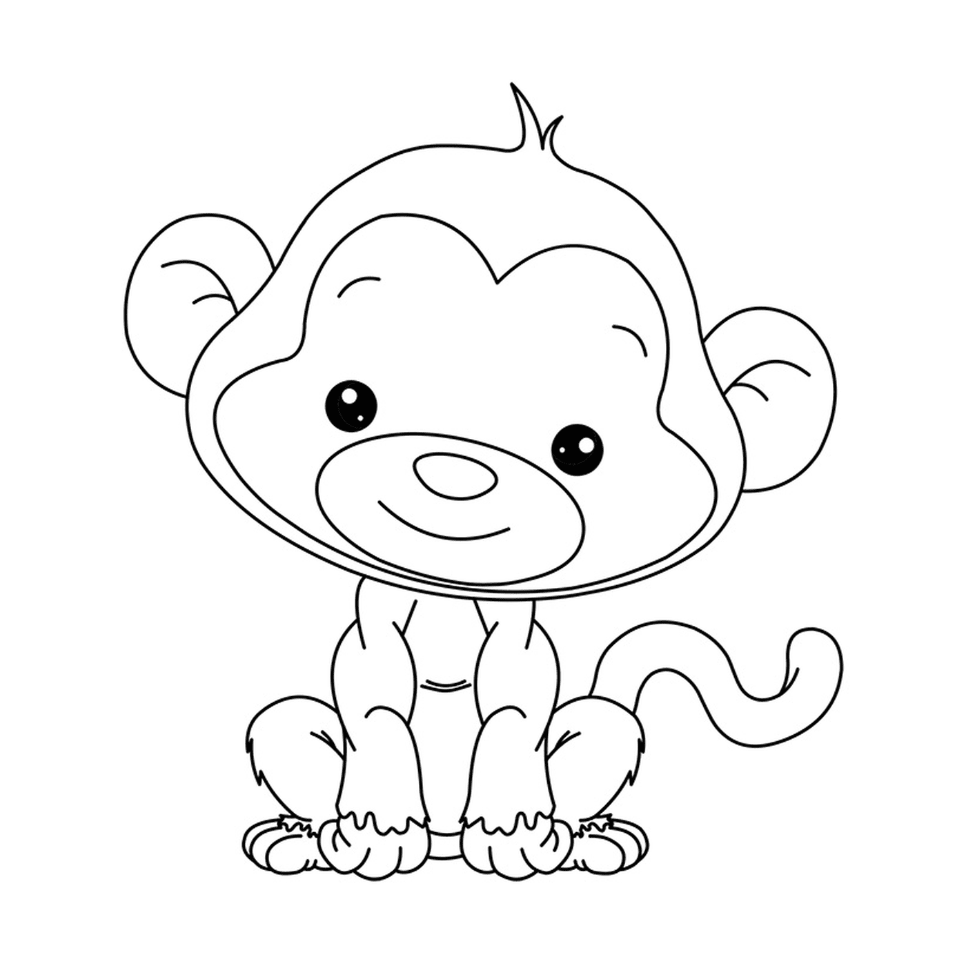 एक प्यारा बंदर 