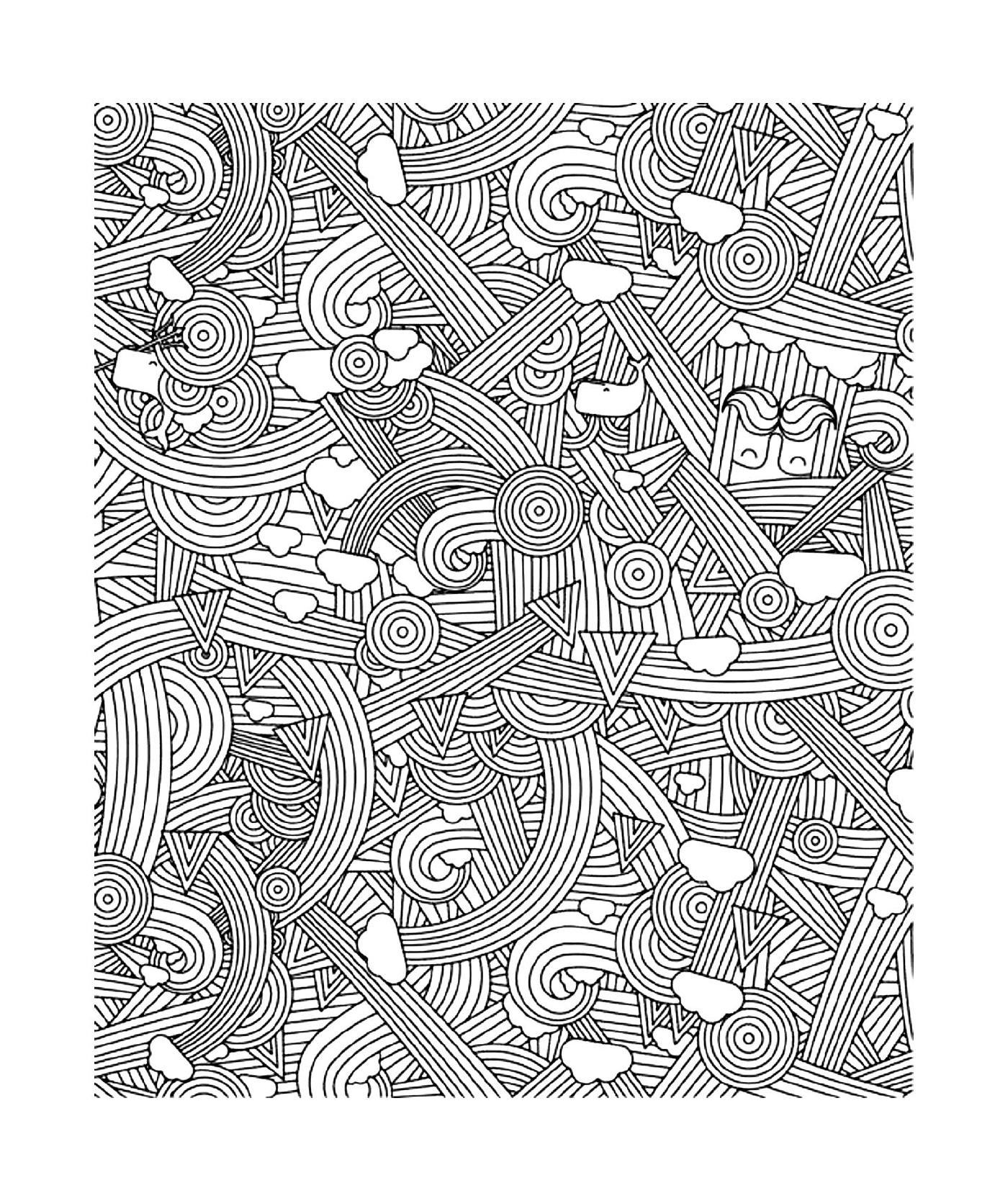 Imagem de um padrão com muitas linhas 