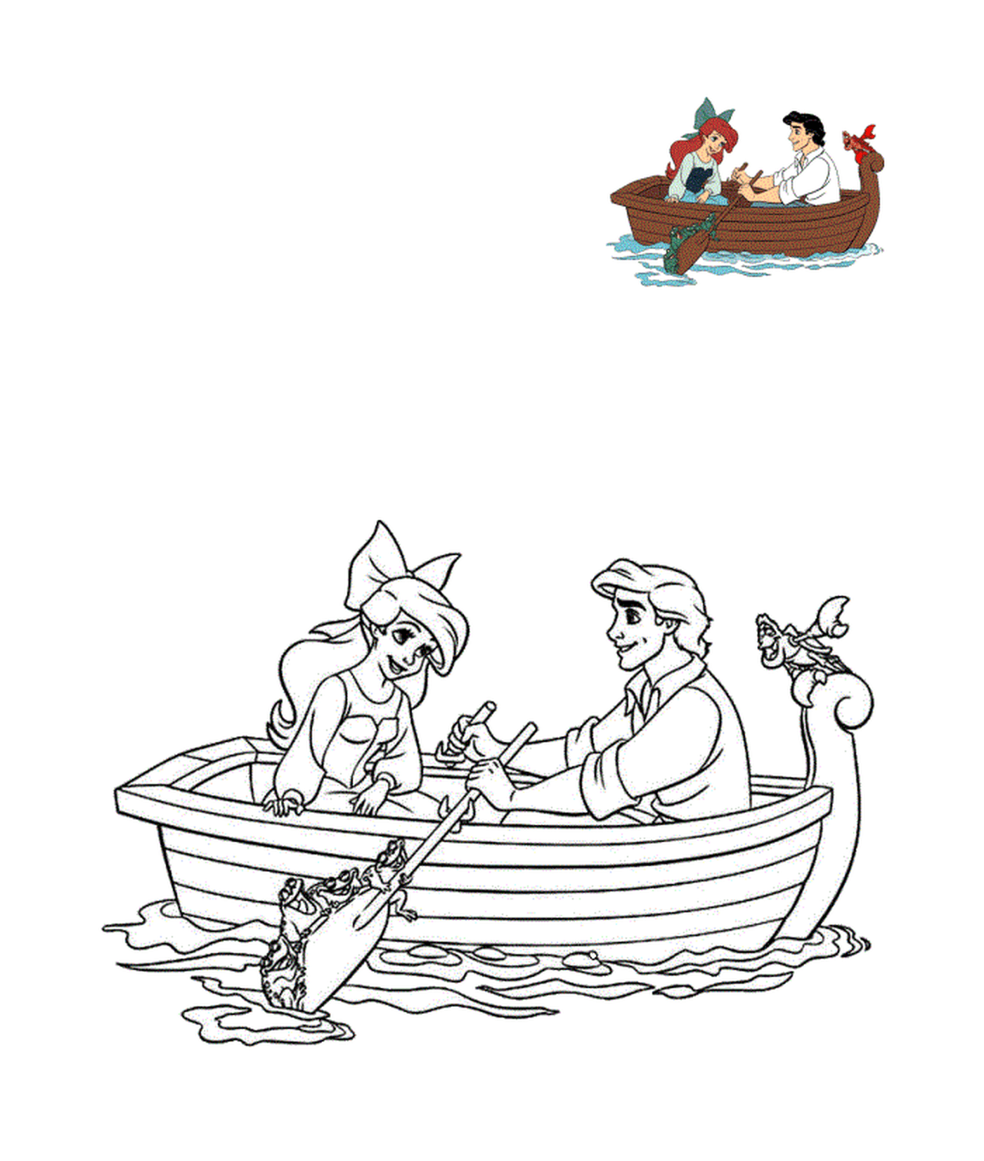  Um casal em um barco, Eric e Ariel 
