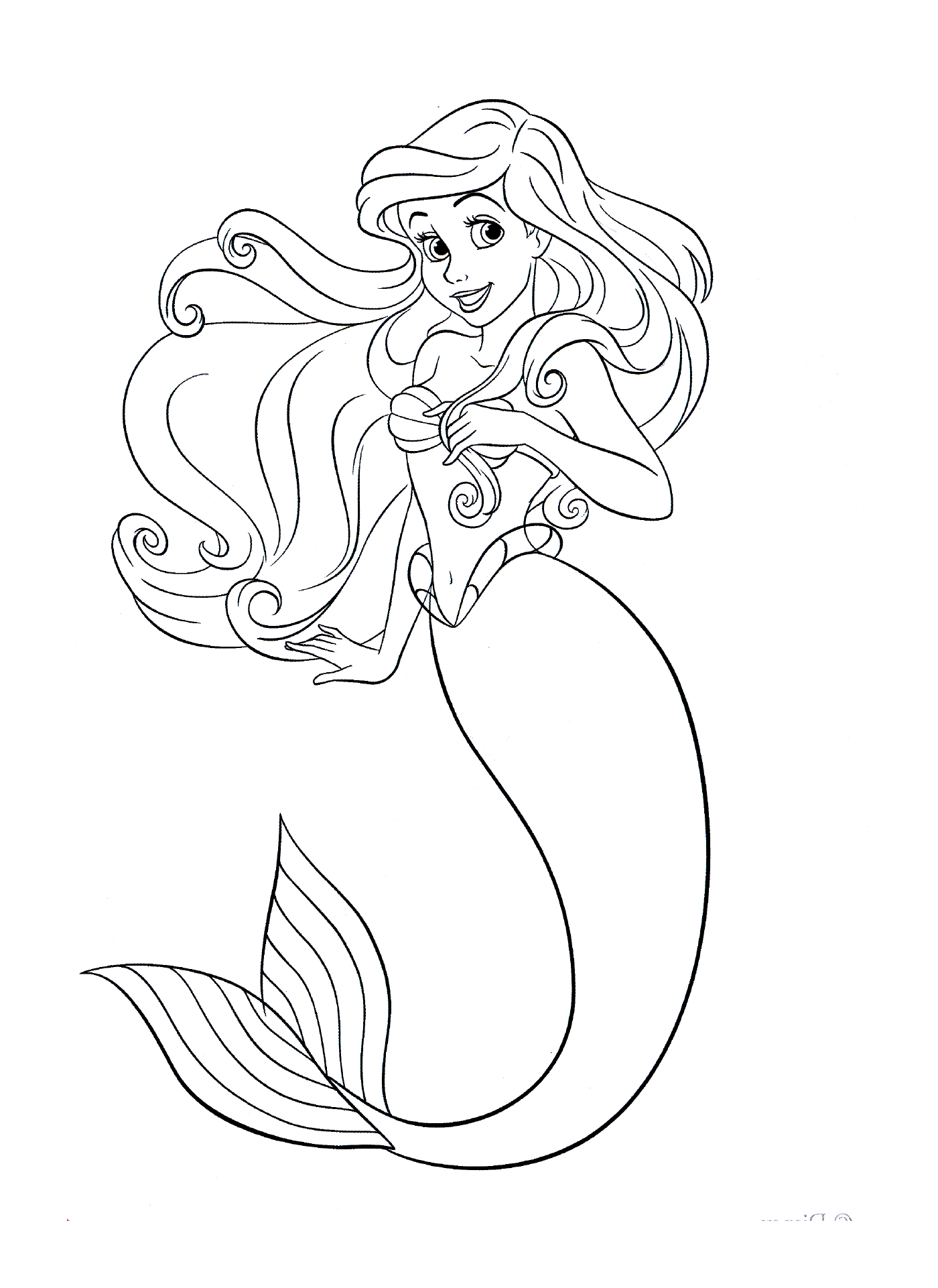  Ariel, a princesa filha do rei Tritão 