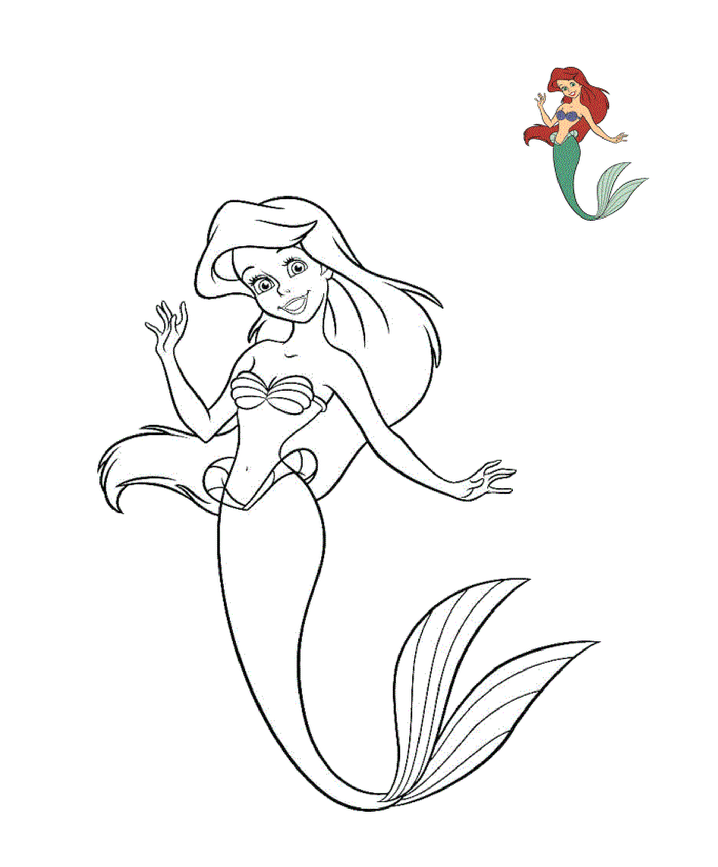  Ariel, a pequena sereia da Disney, princesa 