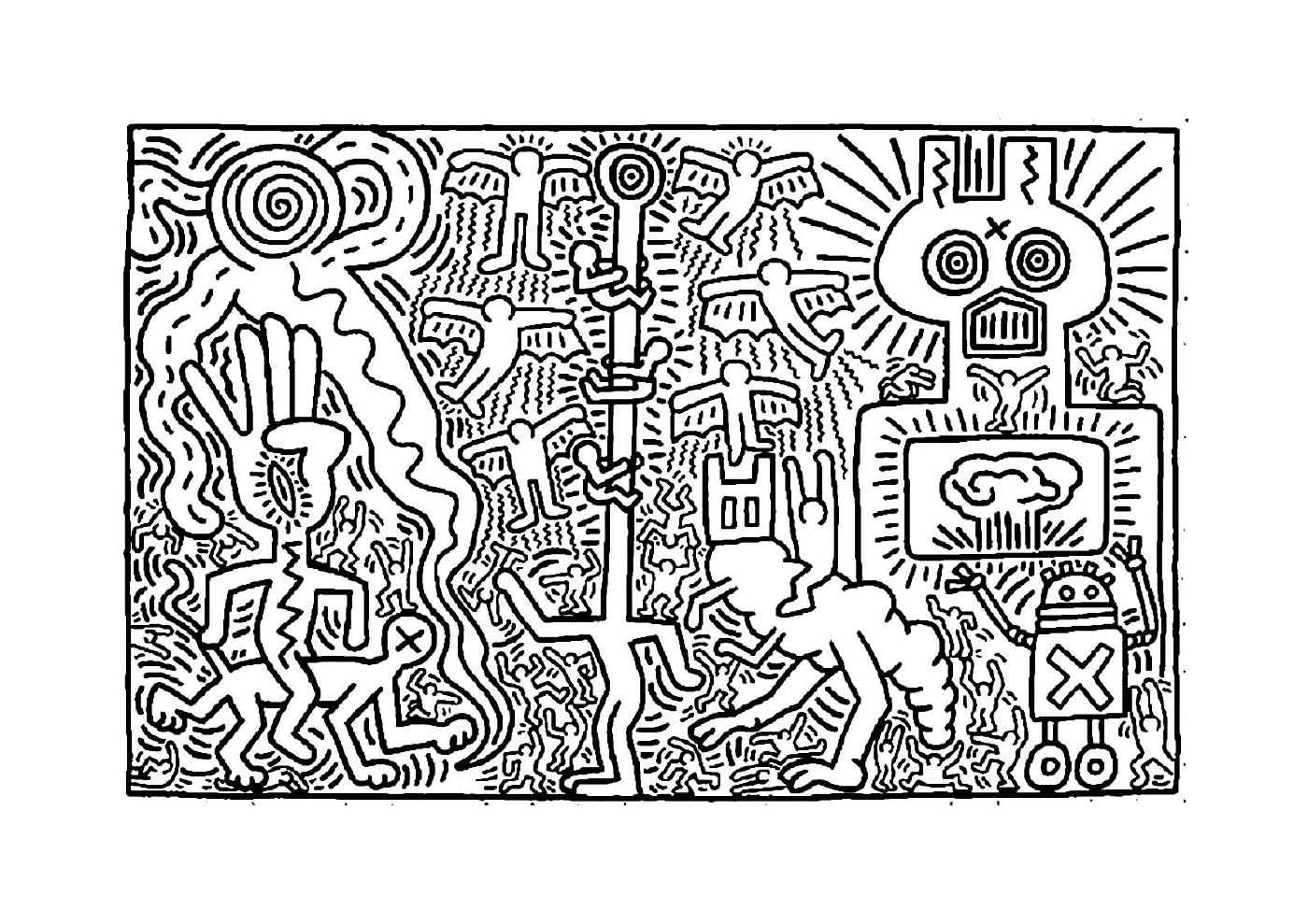  Uma obra de arte de Keith Haring 