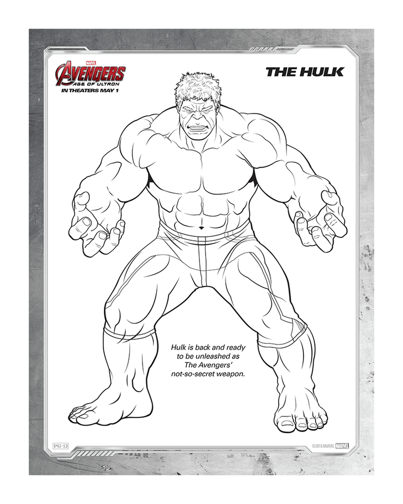  Imagem de um adulto, Hulk 