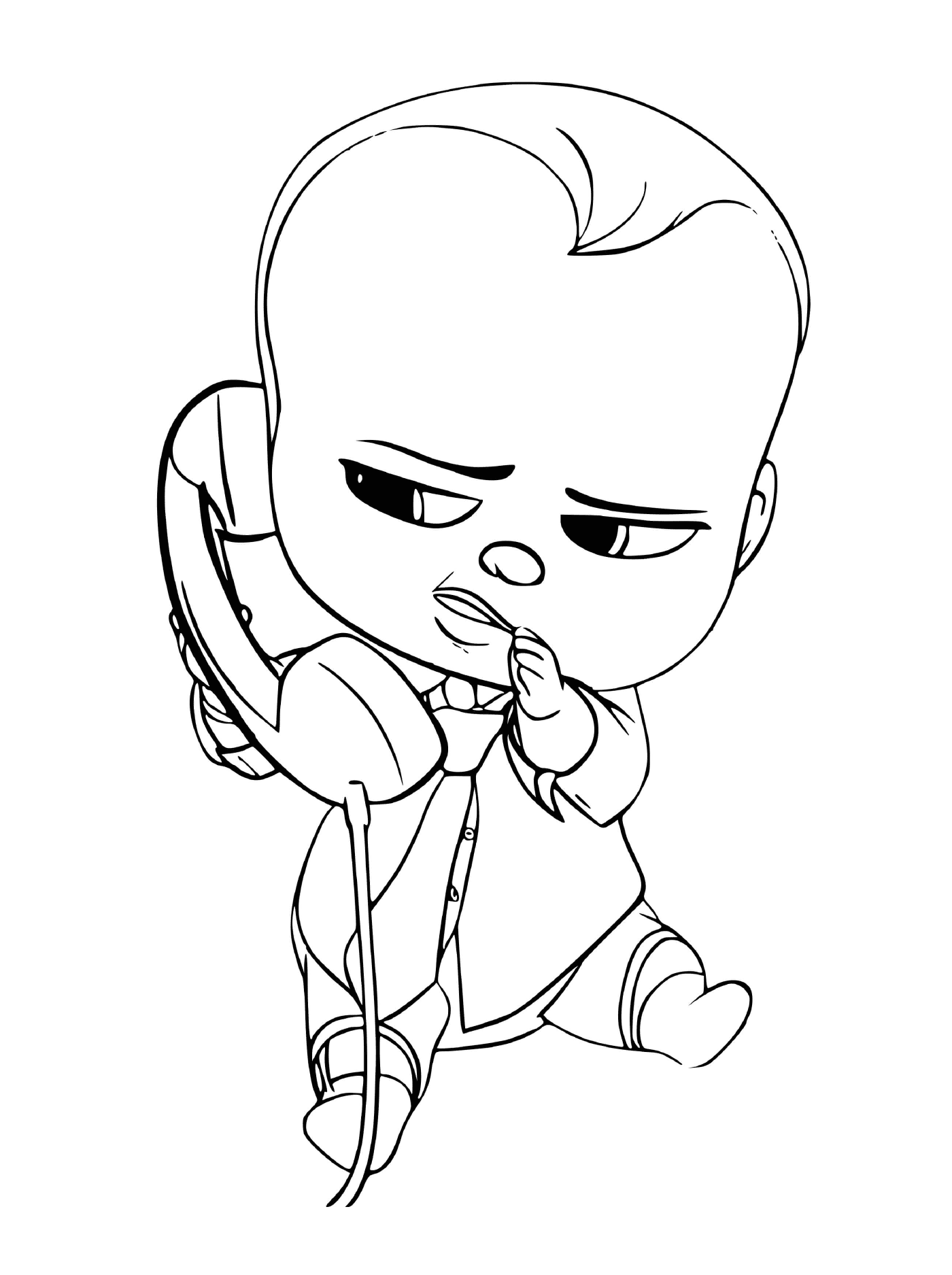  Um bebê chorando com um telefone 
