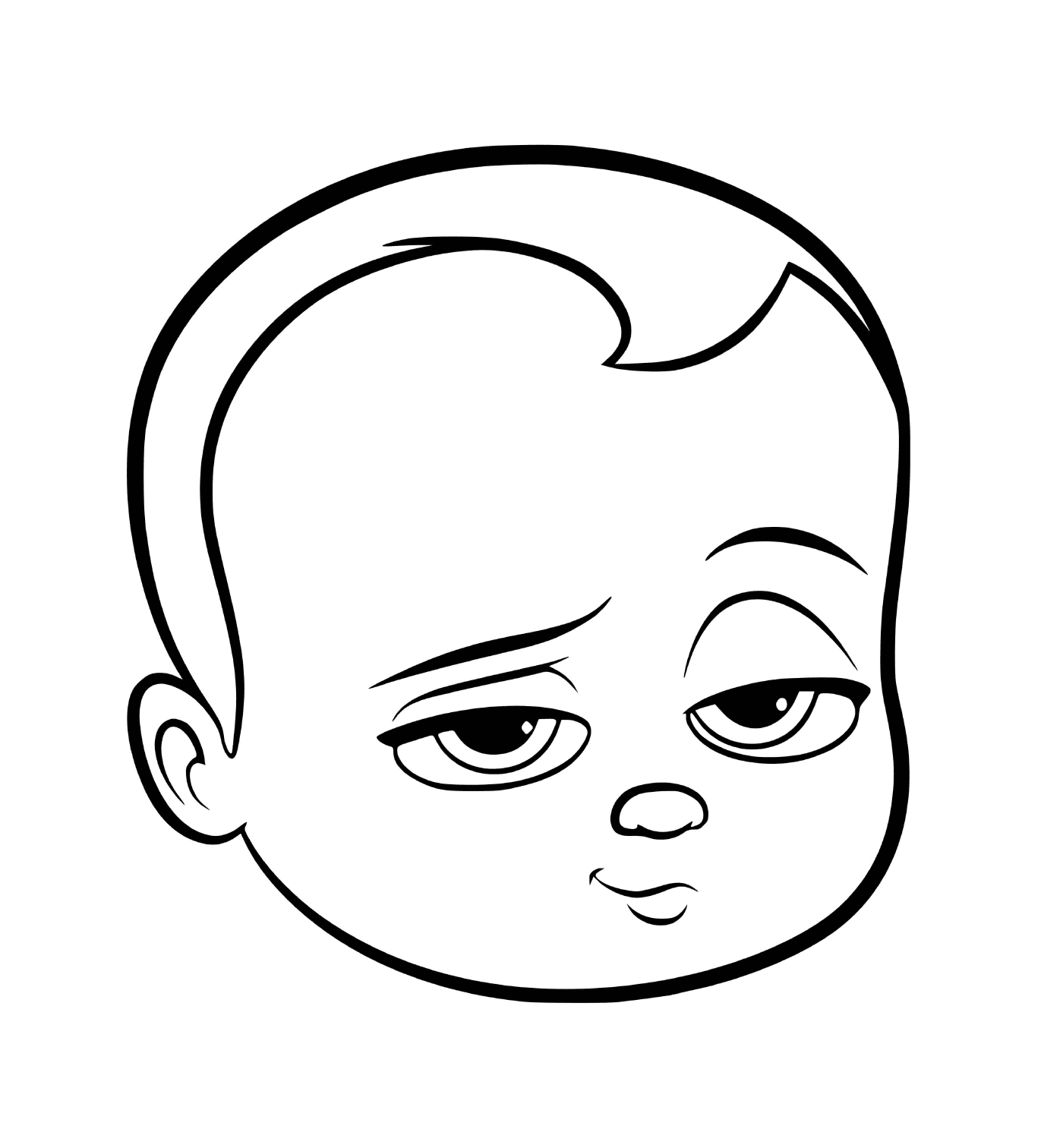 O rosto de um bebê 