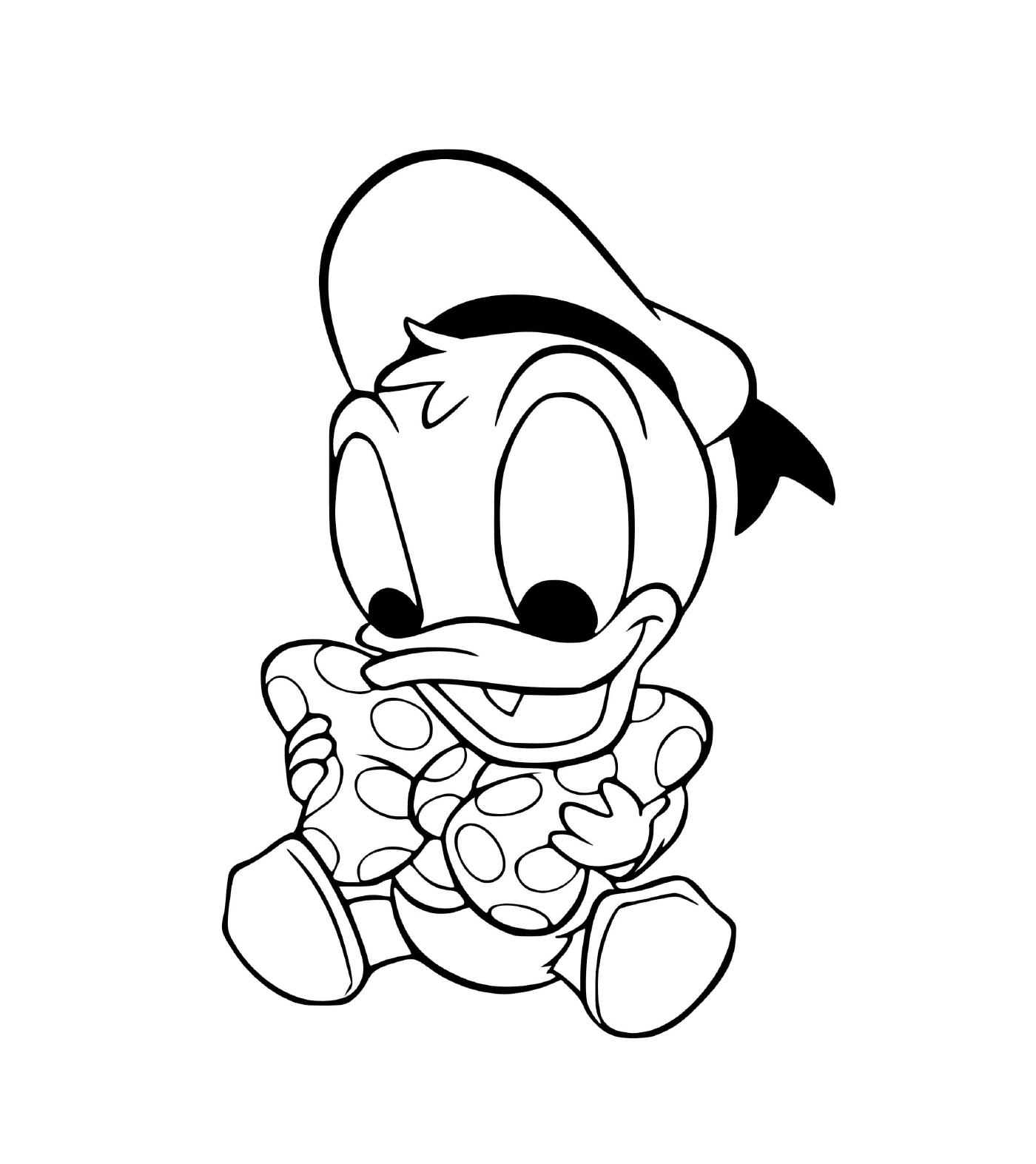  O bebê de Donald Duck Disney 
