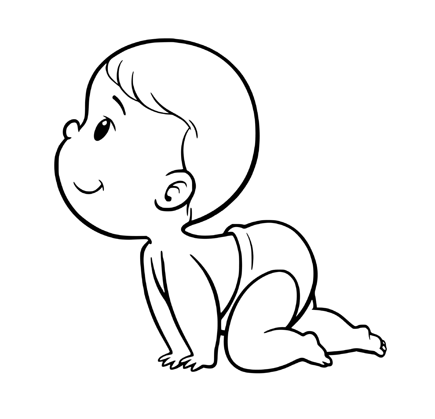  Um bebê sentado no chão com a cabeça para baixo 