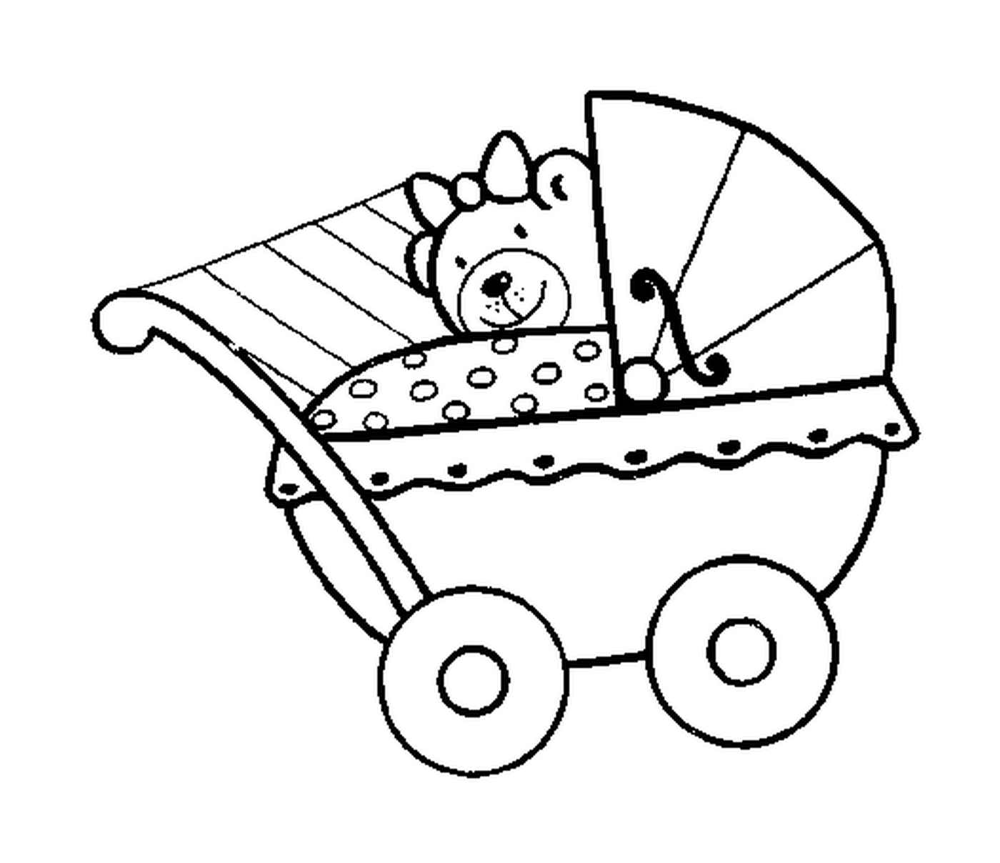  Um carrinho de bebê 