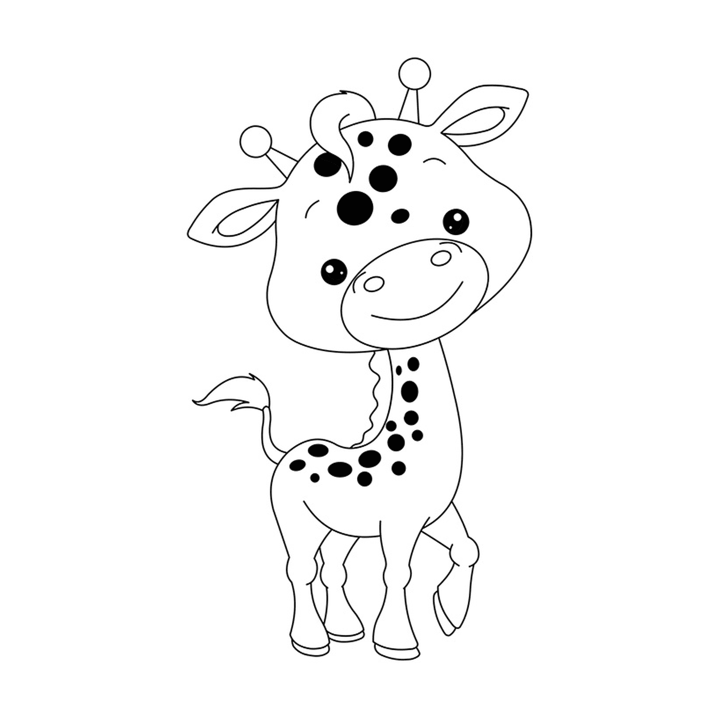  Um bebê girafa 