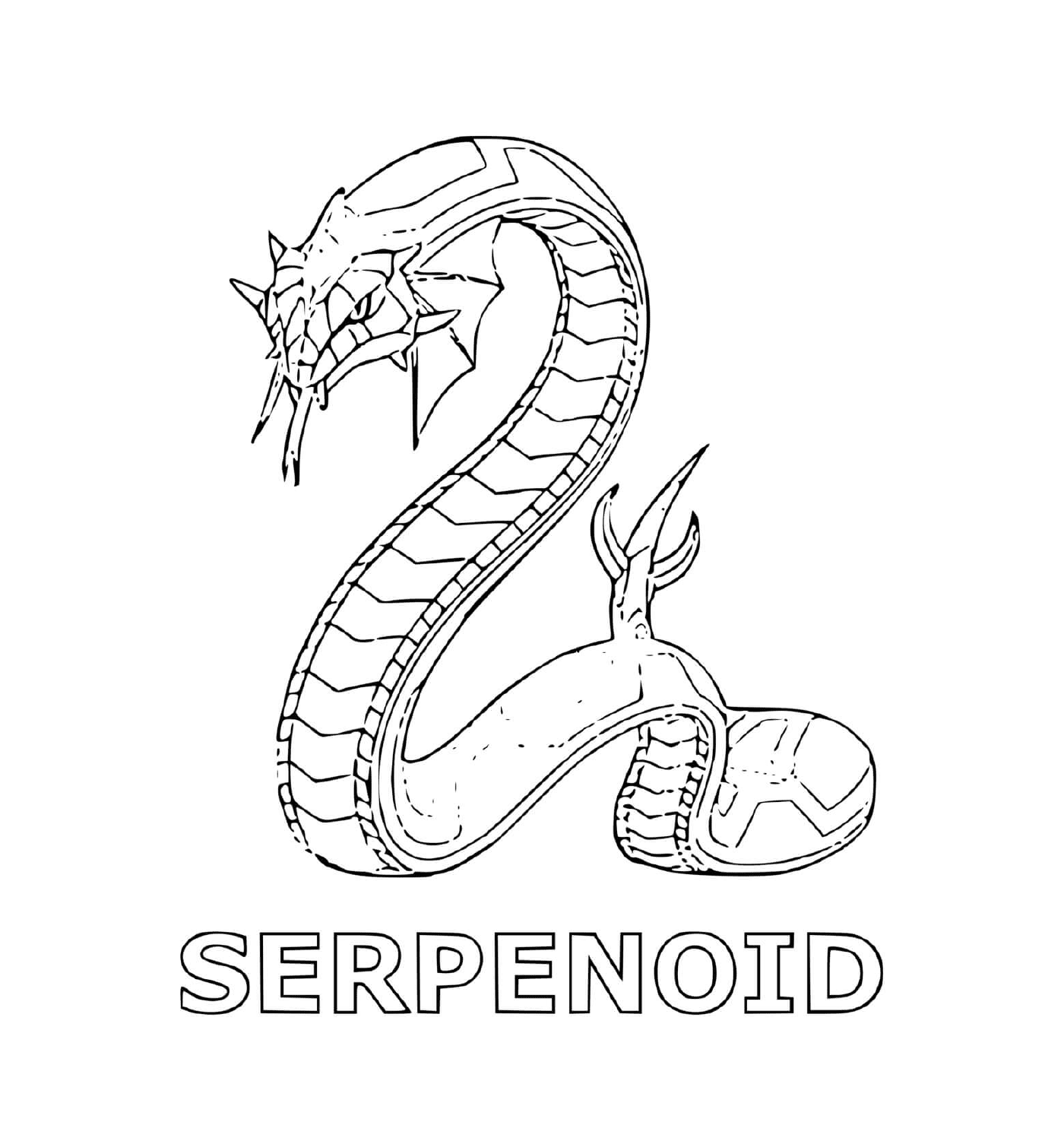  uma cobra com a palavra serpenóide por baixo 
