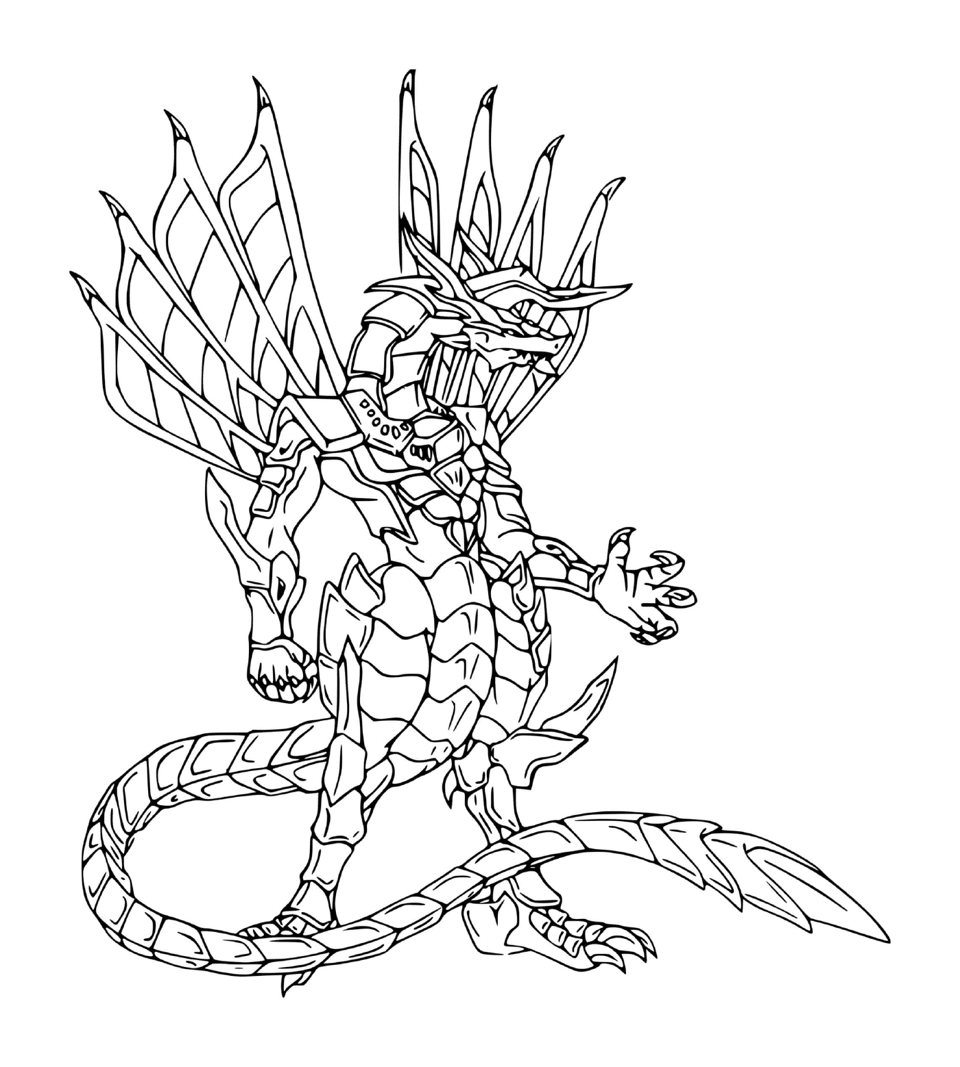  um dragão em desenho 