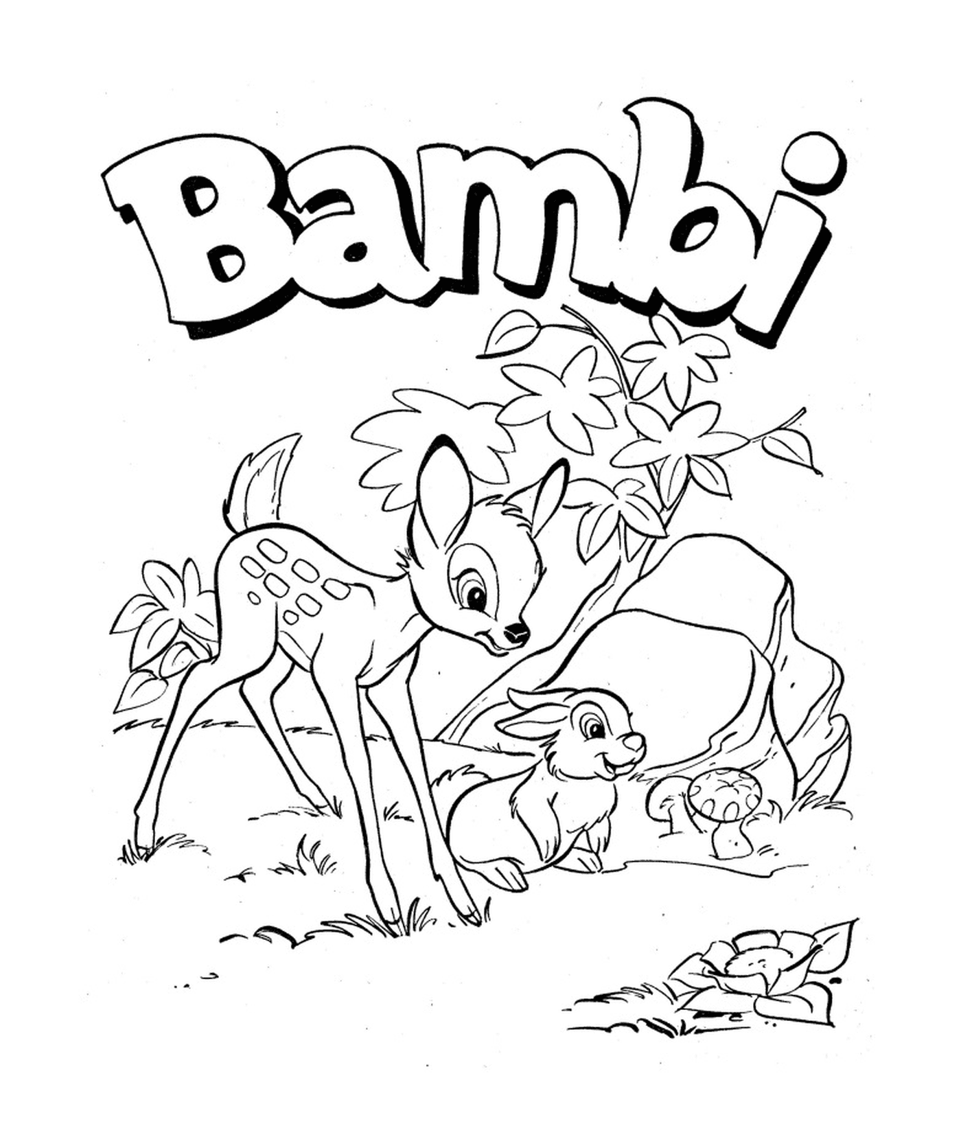  um bambi e um coelho 