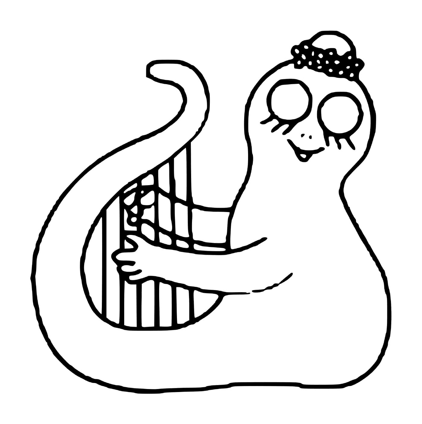  fantasma segurando uma harpa 