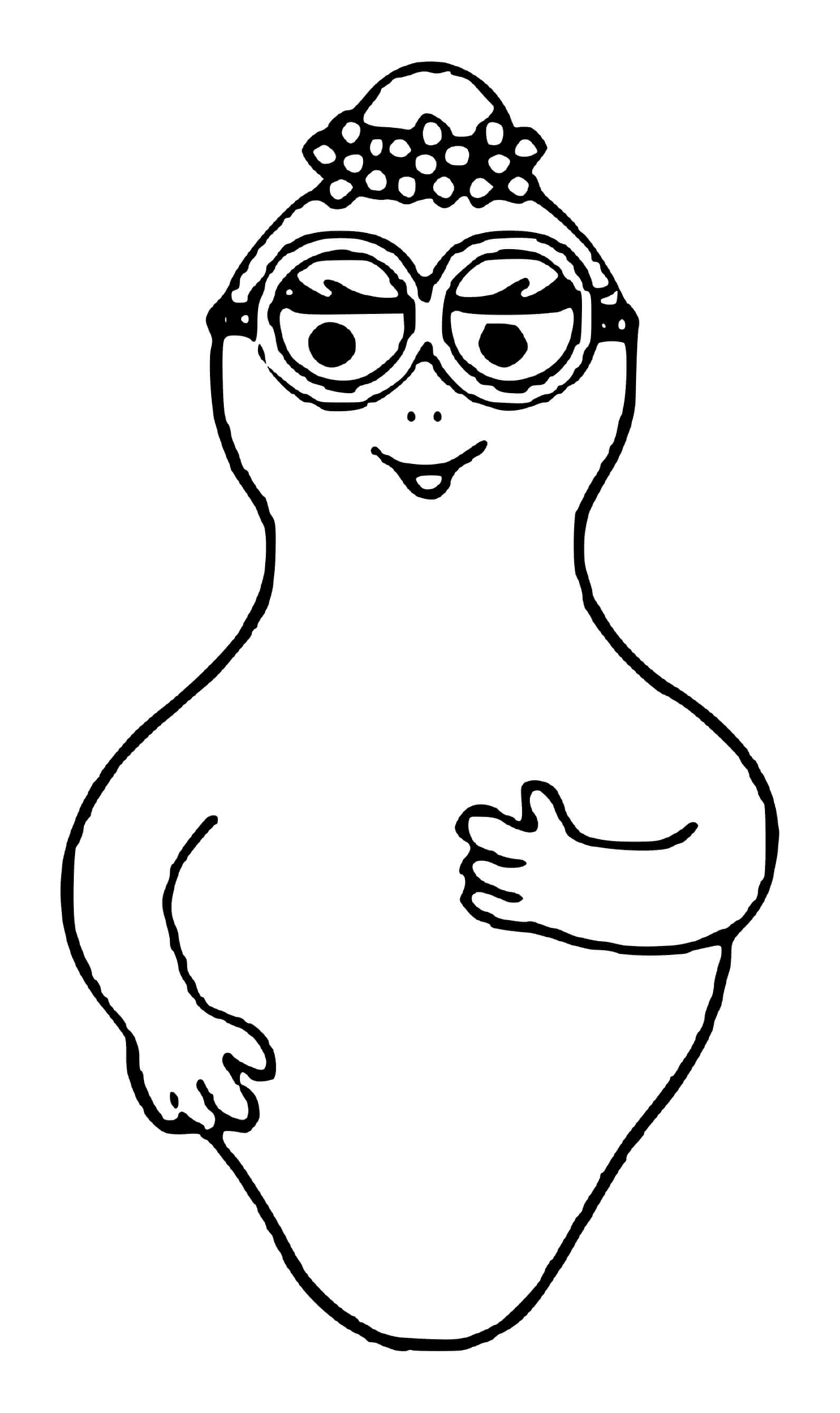  Um personagem de desenho animado com óculos 