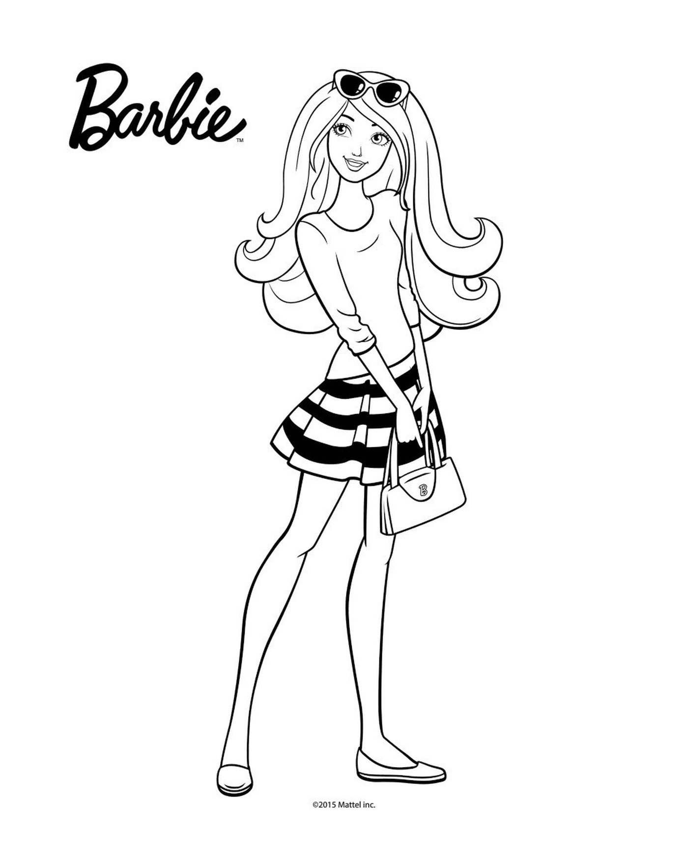  Uma boneca Barbie 