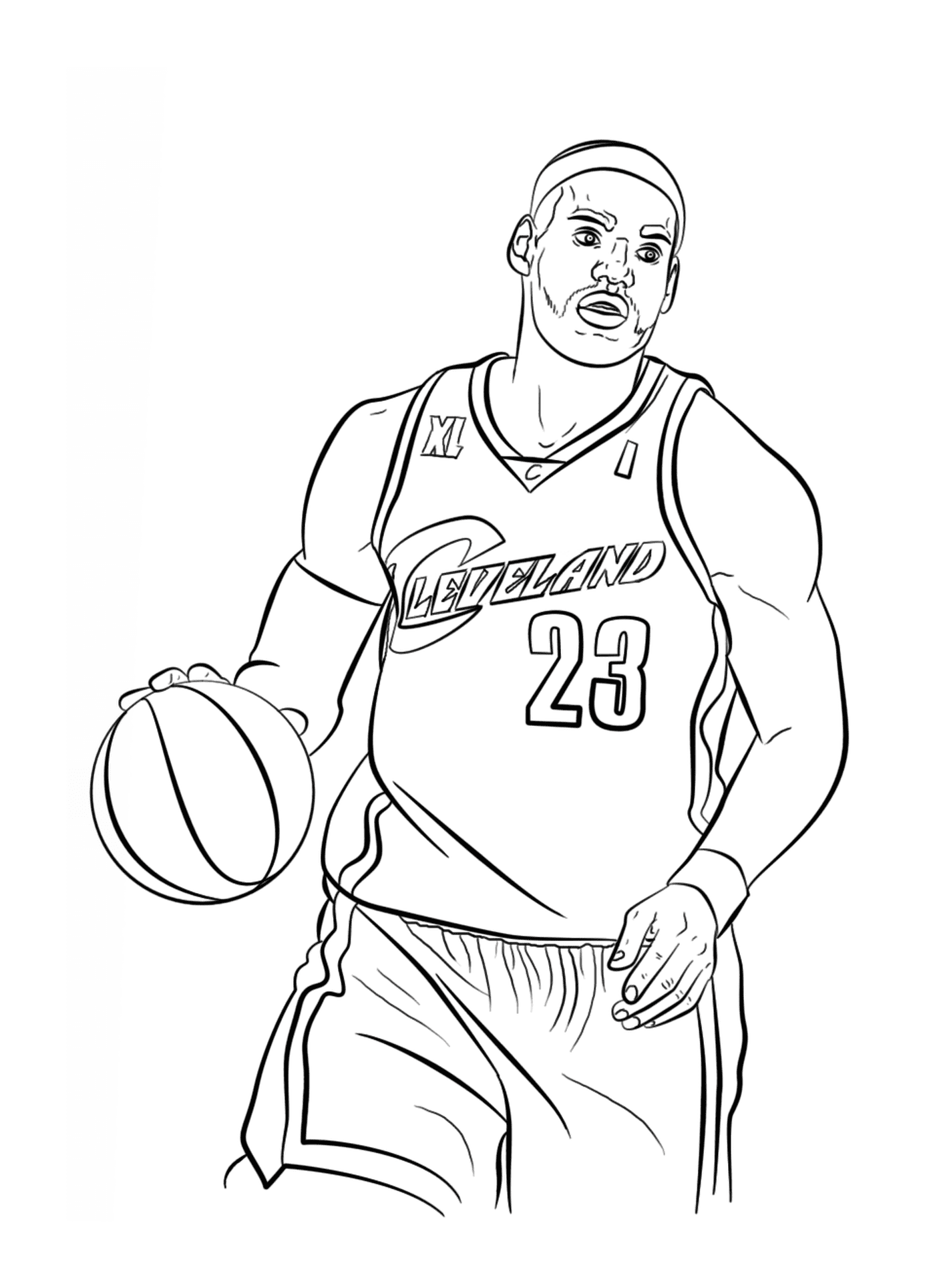  ليبرون جايمس، لاعب كرة سلة لرابطة كرة السلة الوطنية 