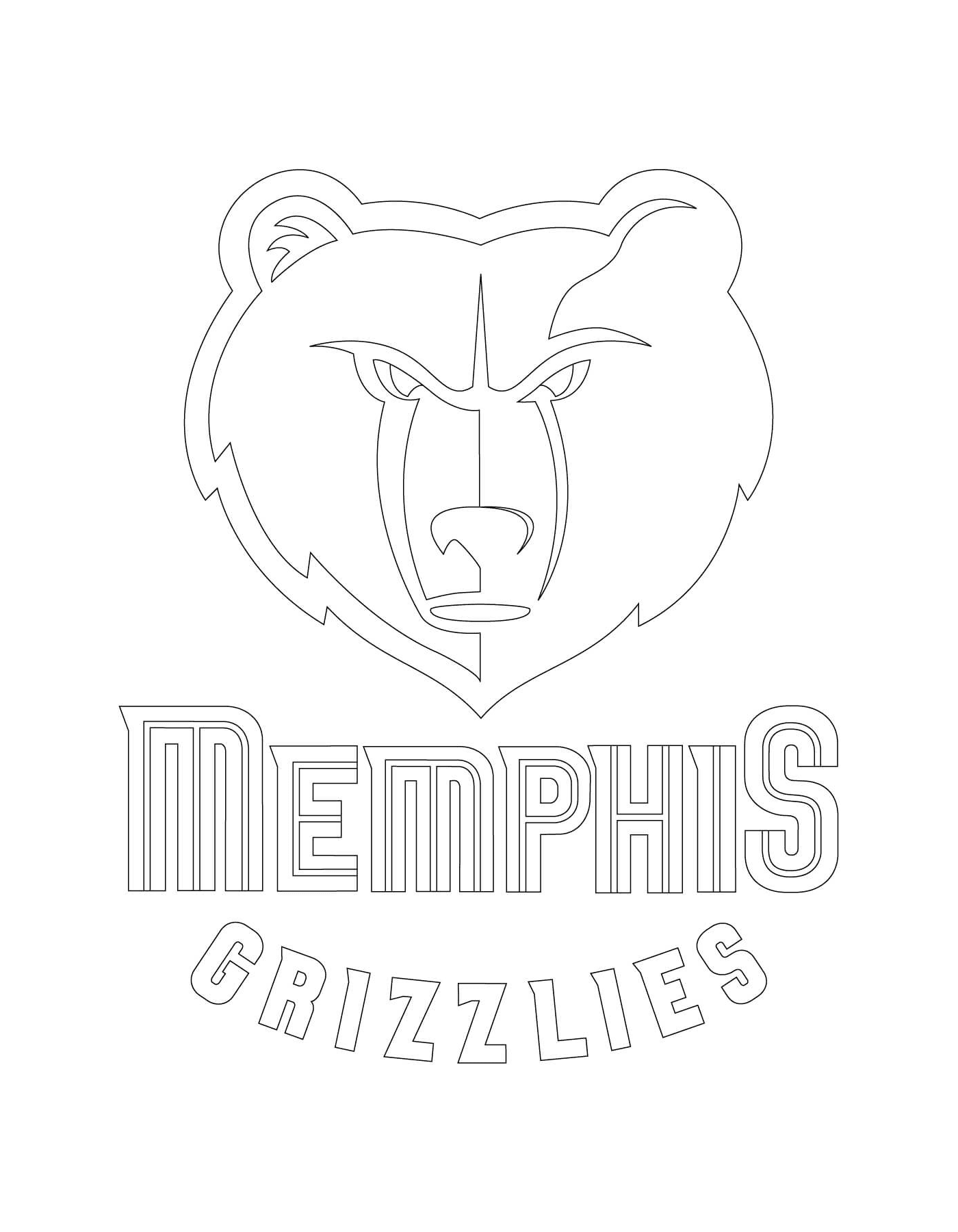  O logotipo dos Memphis Grizzlies da NBA 