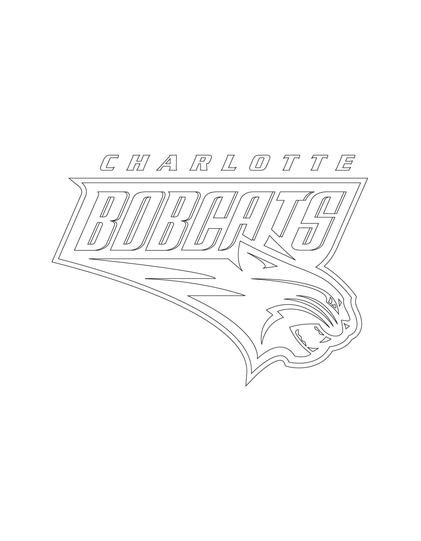  O logotipo dos Charlotte Bobcats da NBA 