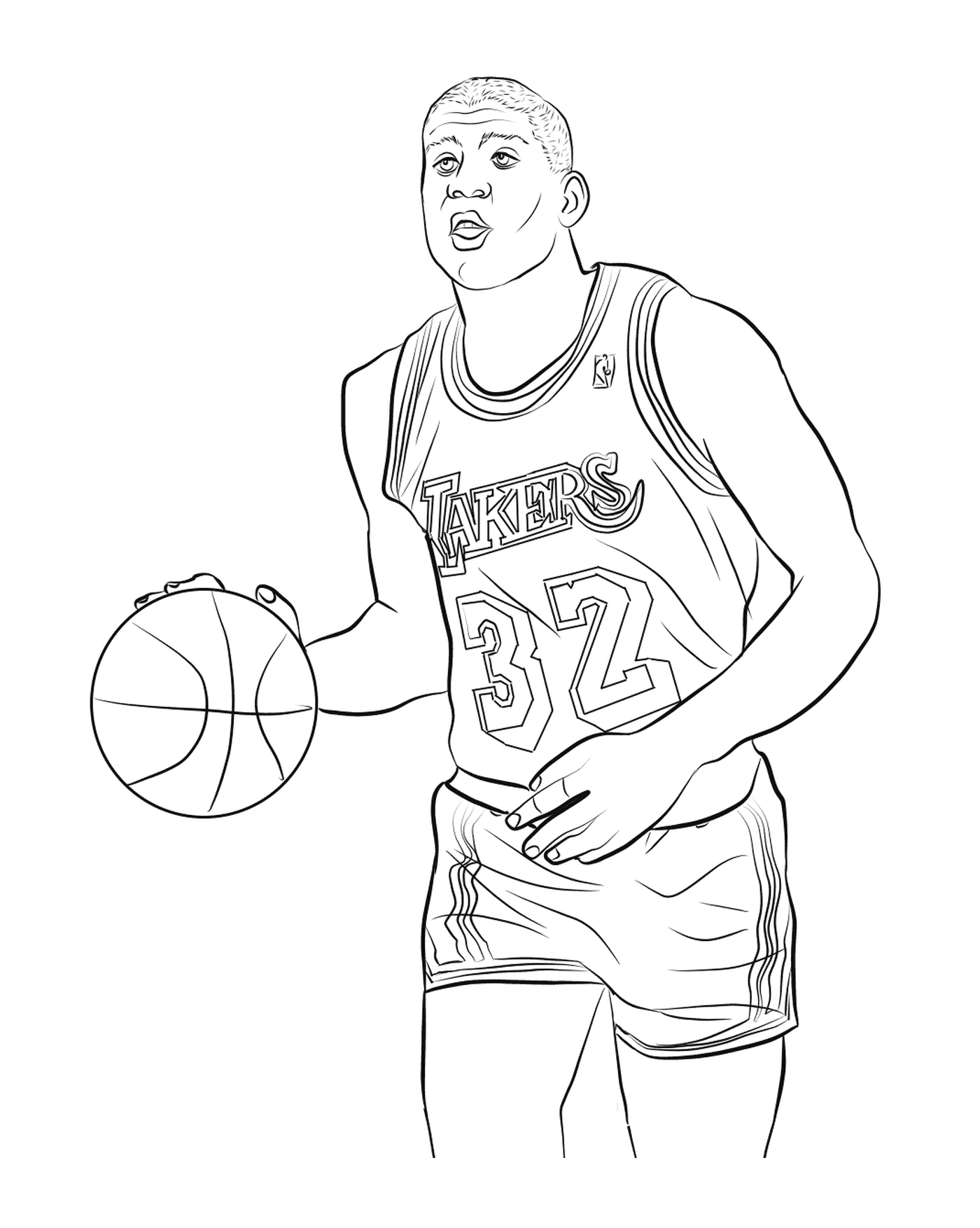  Magic Johnson, jogador de basquete 