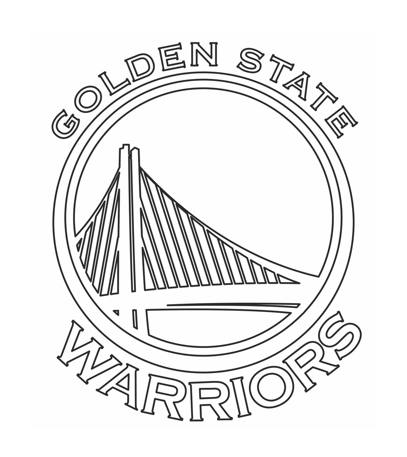  O logotipo da NBA Golden State Warriors 