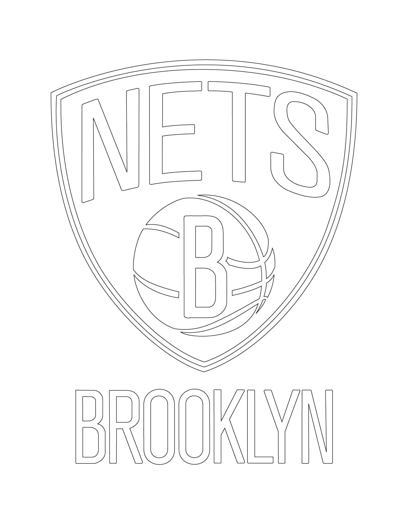  O logotipo do Brooklyn Nets, equipe de basquete 