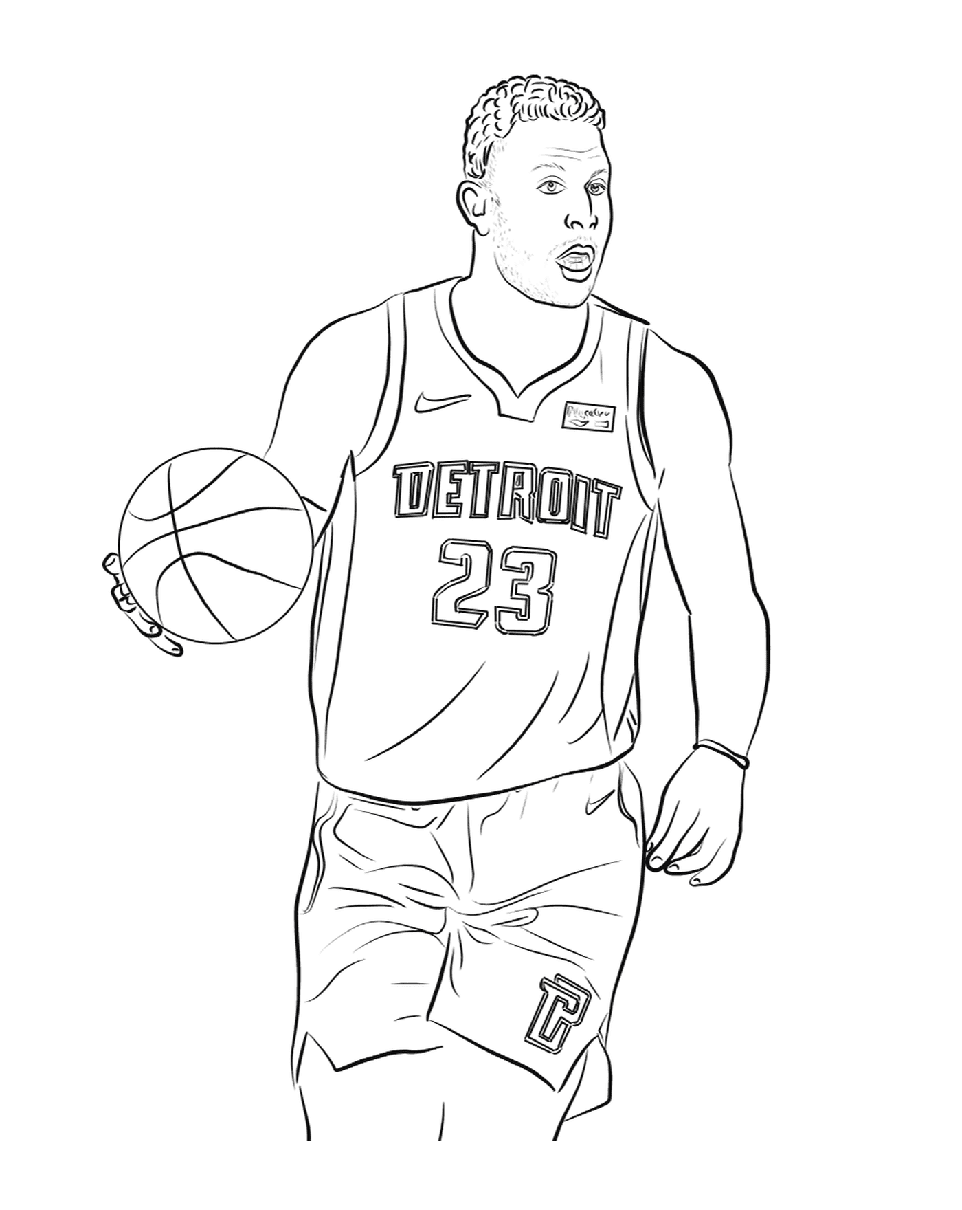  Blake Griffin segura uma bola de basquete 