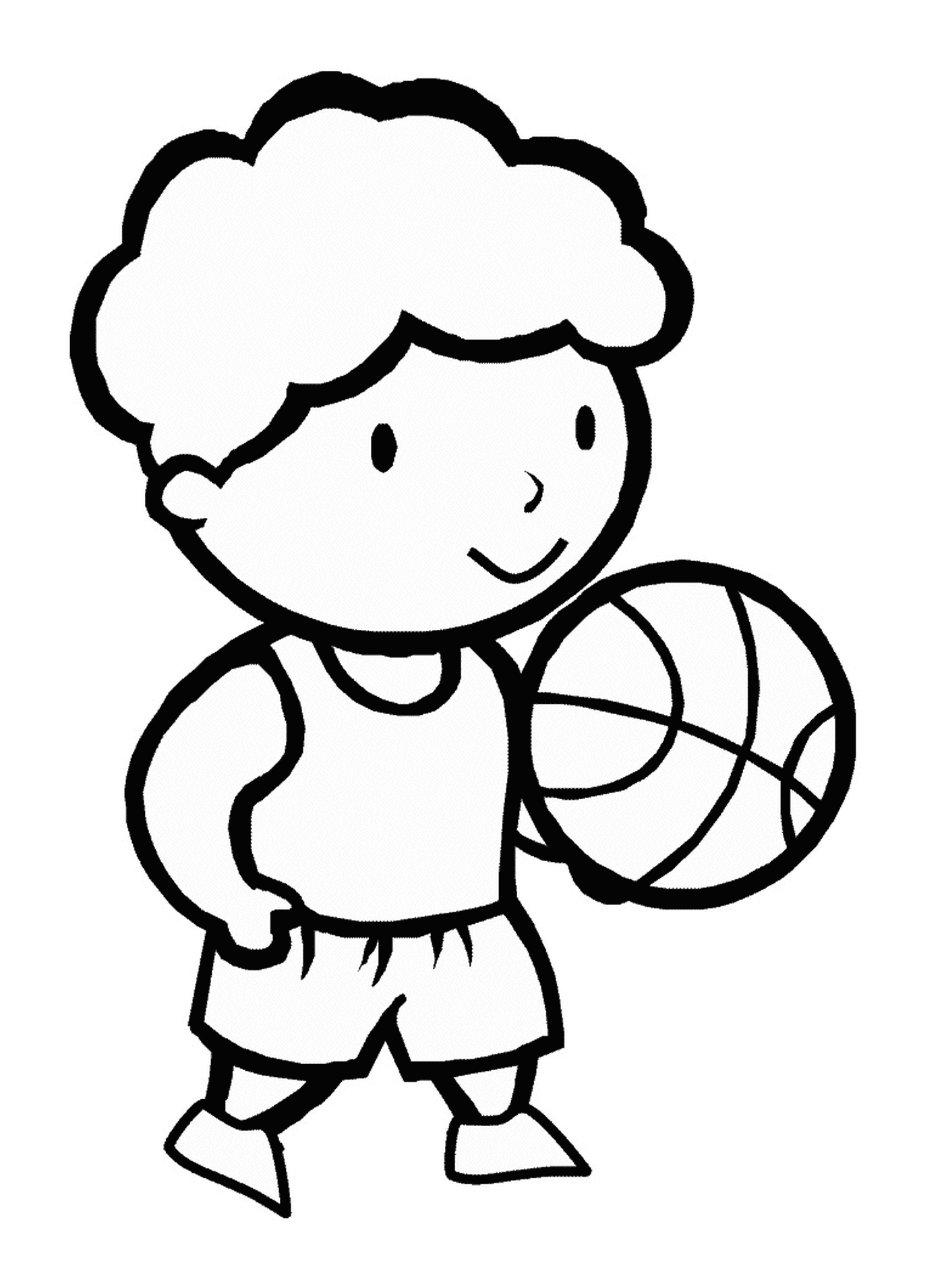  Um jogador de basquete 