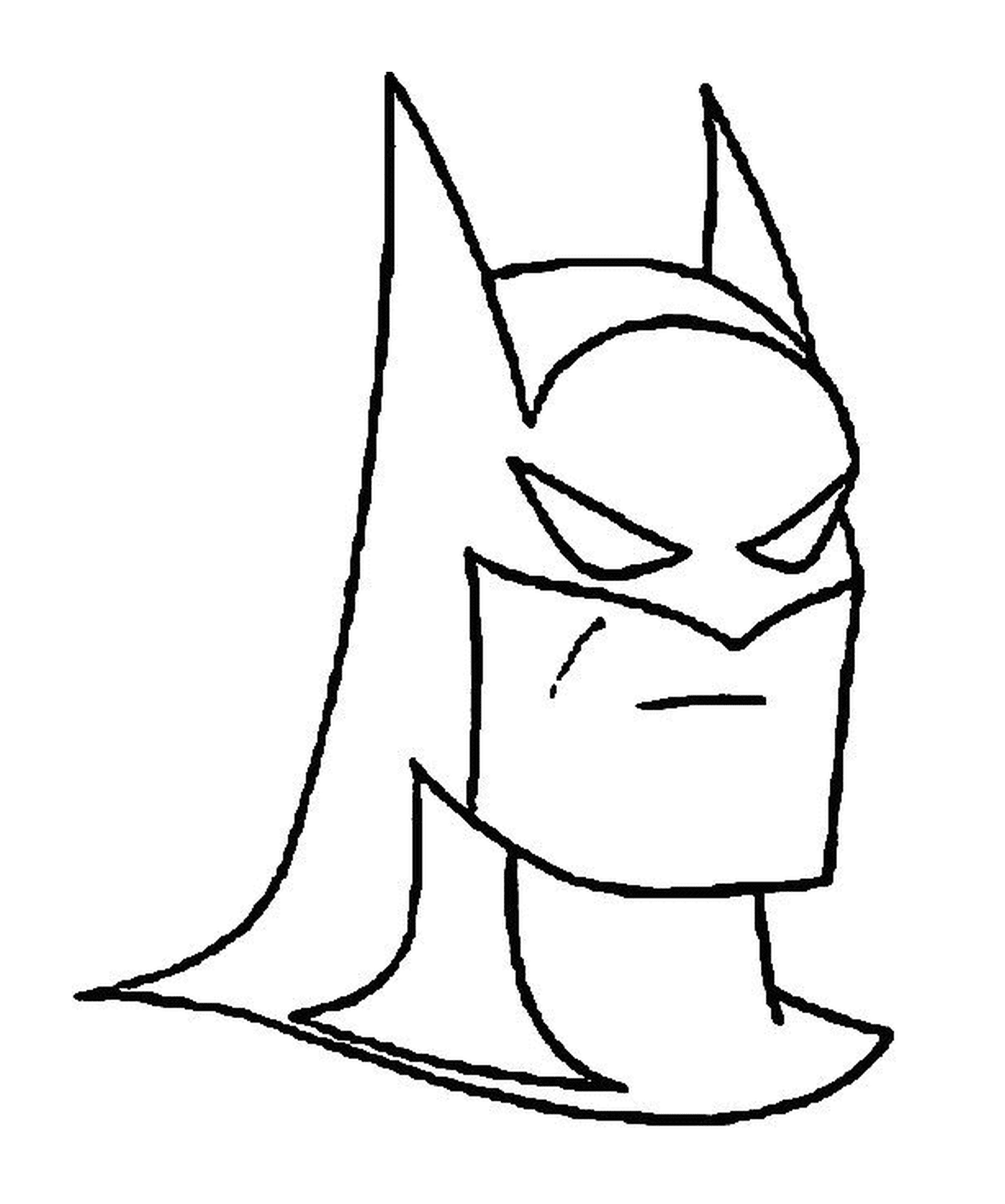  戴披斗篷的蝙蝠侠面具 