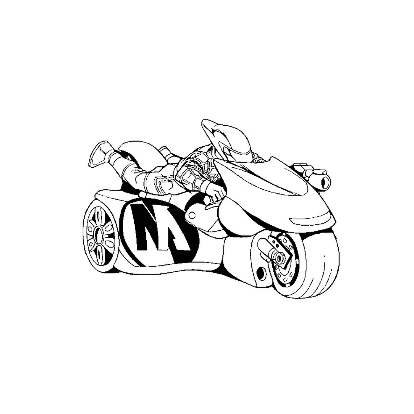  Uma motocicleta Batman 